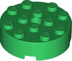 

Lego 87081 Klocek Okrągły 4x4 zielony Nowy (3g)