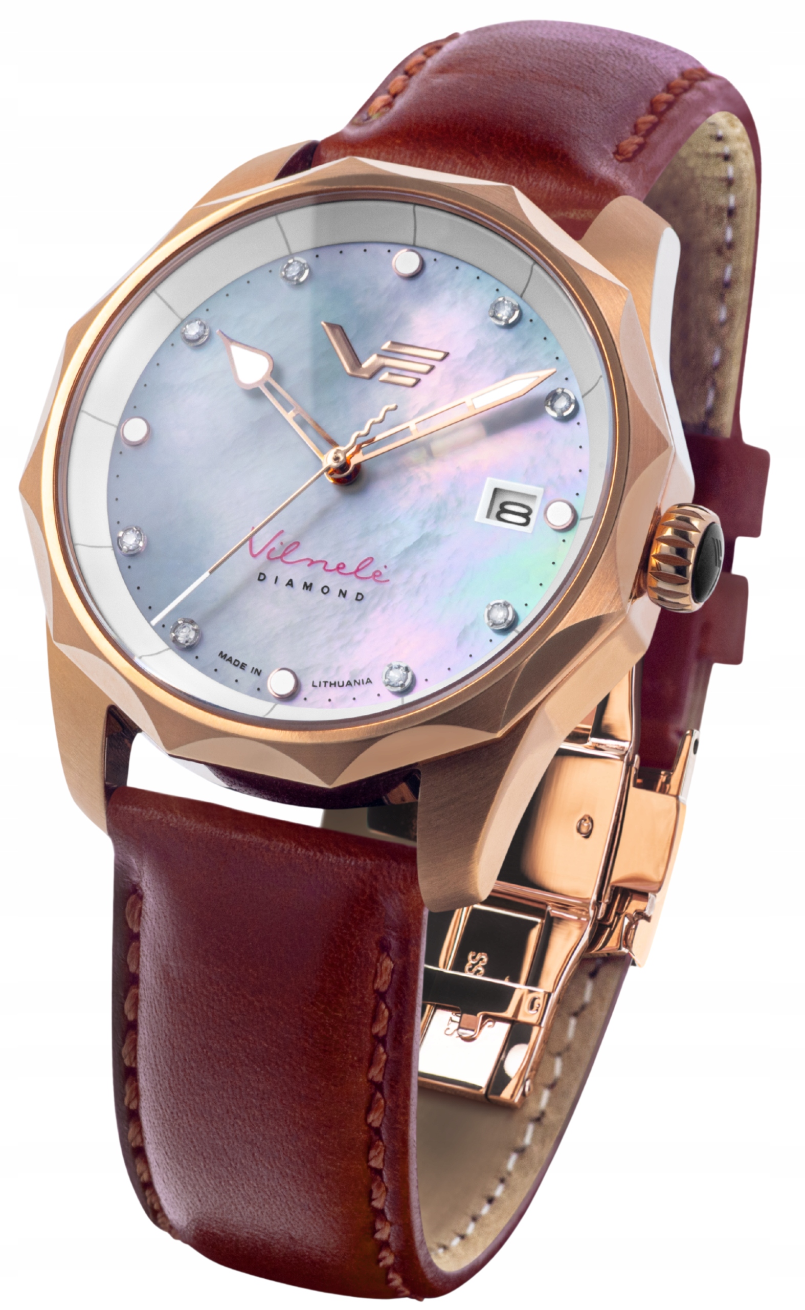 Nové originální dámské hodinky Vostok Europe VS42-125B754 Diamanty, datum