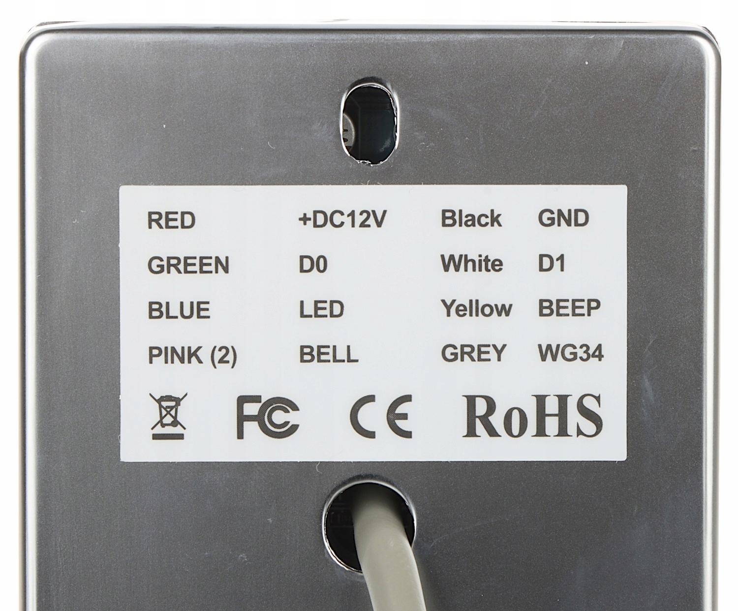 WEWNĘTRZNY CZYTNIK ZBLIŻENIOWY KART BRELOKÓW RFID 125khz METAL KLAWIATURA Rodzaj domofonu Jednorodzinny Wielorodzinny