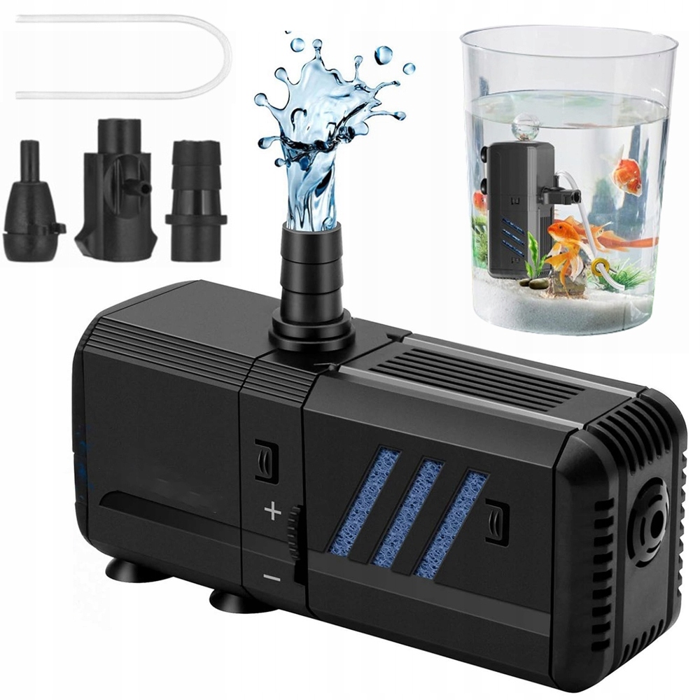 Levně Vnitřní Filtr Do Akvária 500 L/h S Přísavkou 6 W, Regulovatelný, Tichý