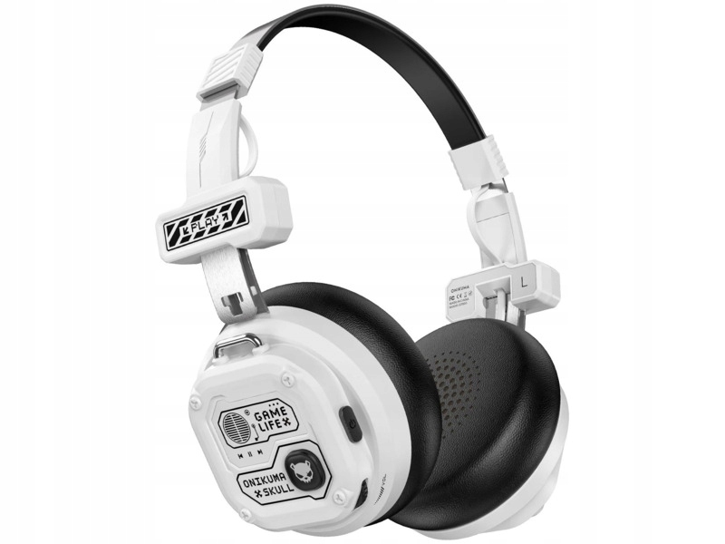 Słuchawki Onikuma GT803 Bezprzewodowe, Nauszne Biało-czarny