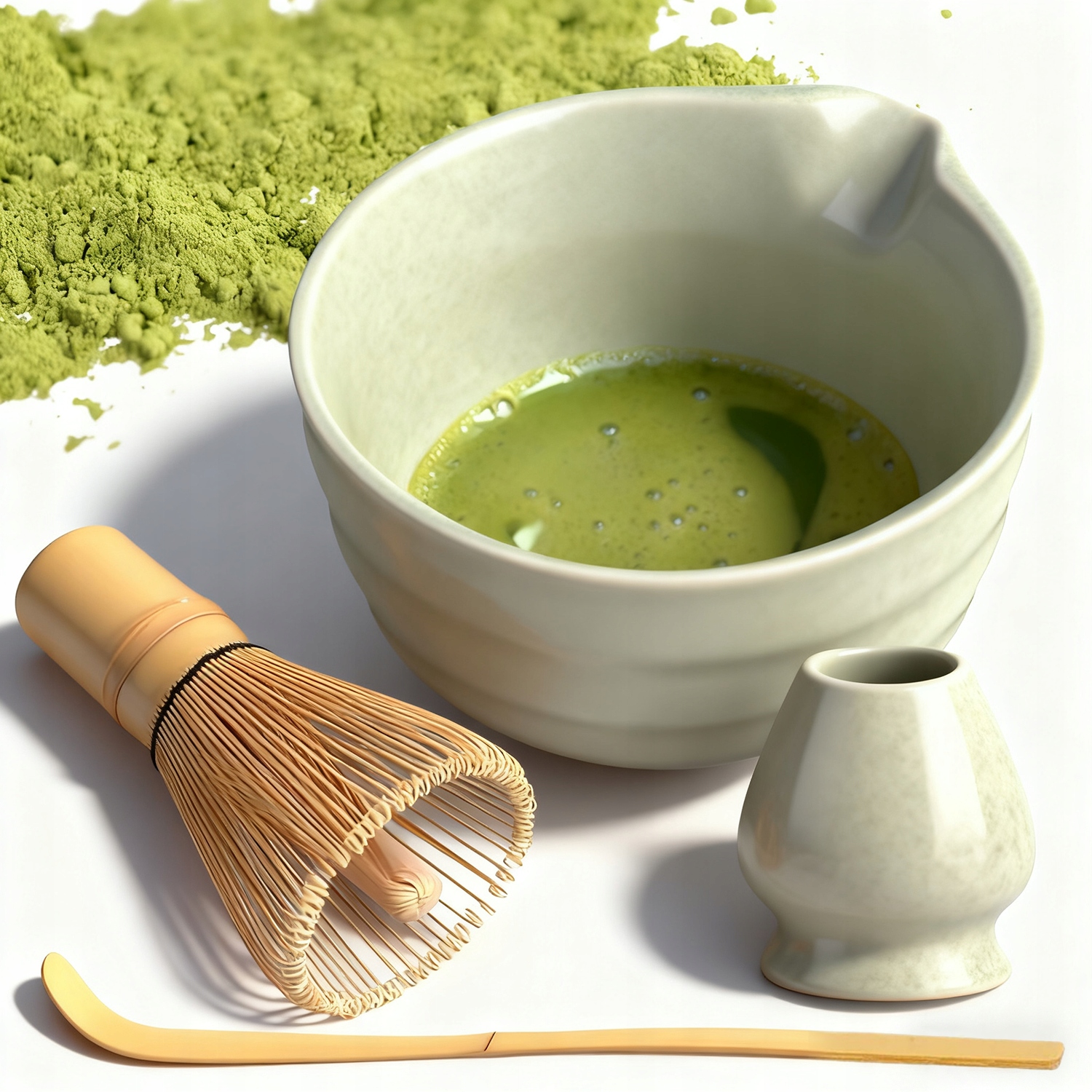 Levně 4 Ks Sada Matcha Bambus Vysoká Kvalita Elegantní Pro Milovníky Matchy