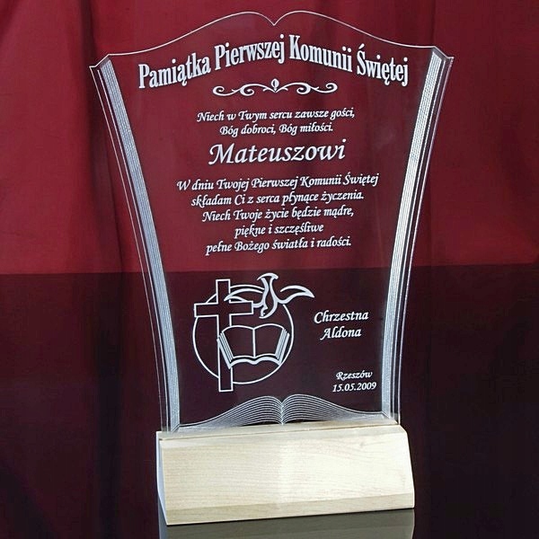 Pamiątka Pierwszej Komunii Świętej Komunia Efekty nie dotyczy