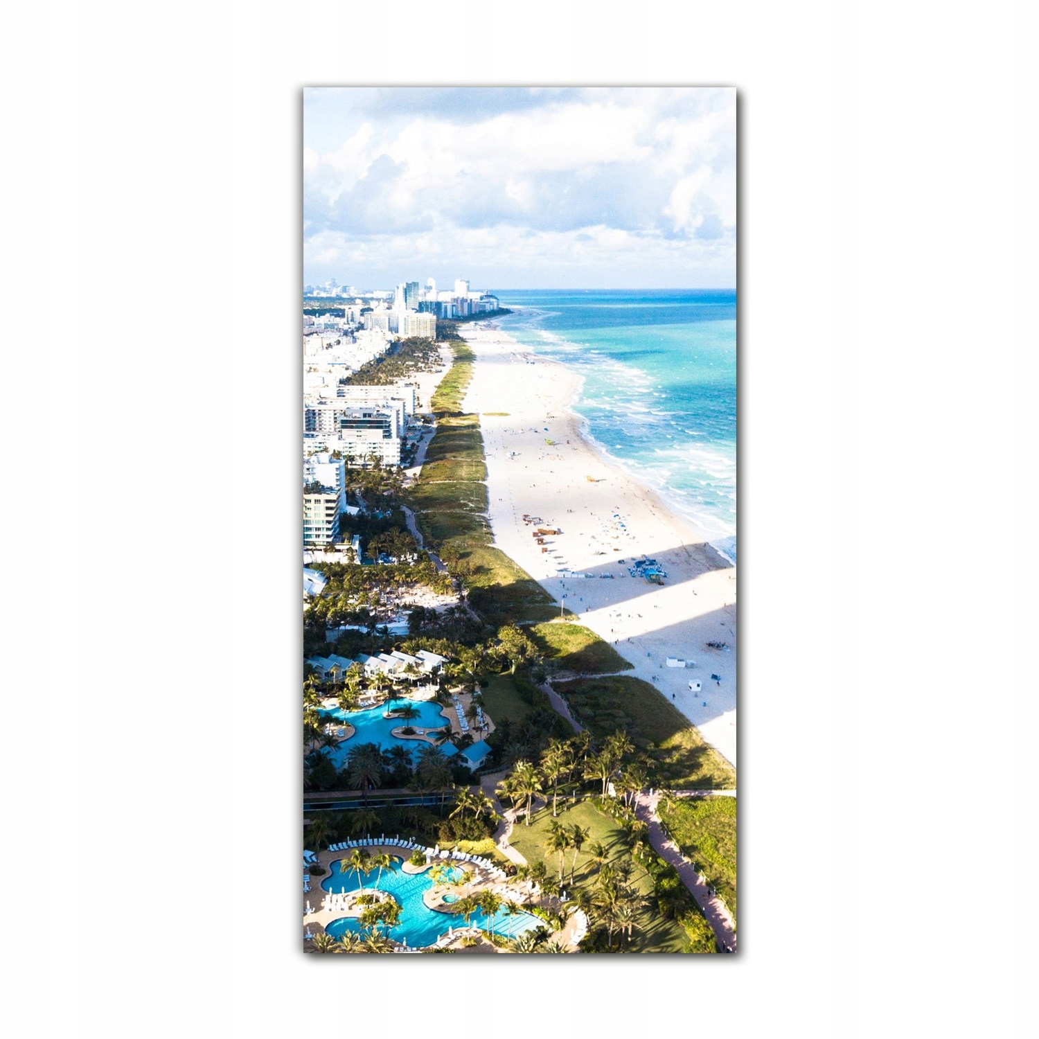 

Obraz szklany na ścianę 70x140 cm Wybrzeże Miami