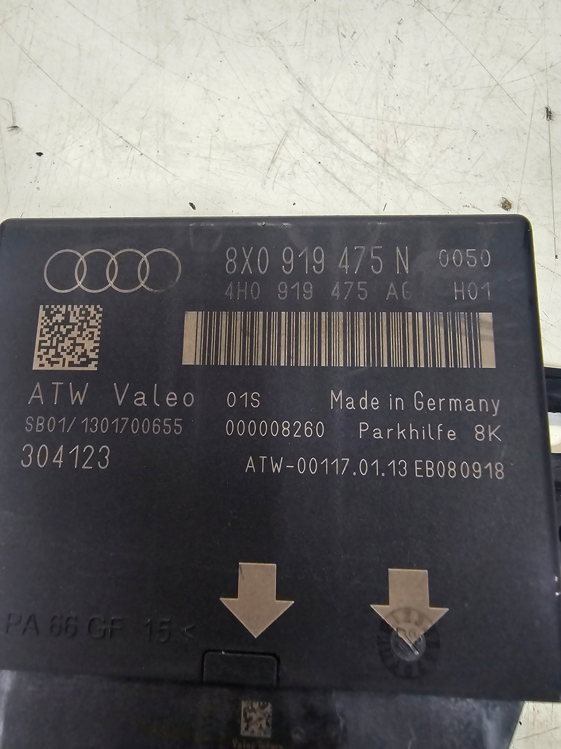 control unit PDC PARKTRONIK AUDI A1 8X 8X0919475N
