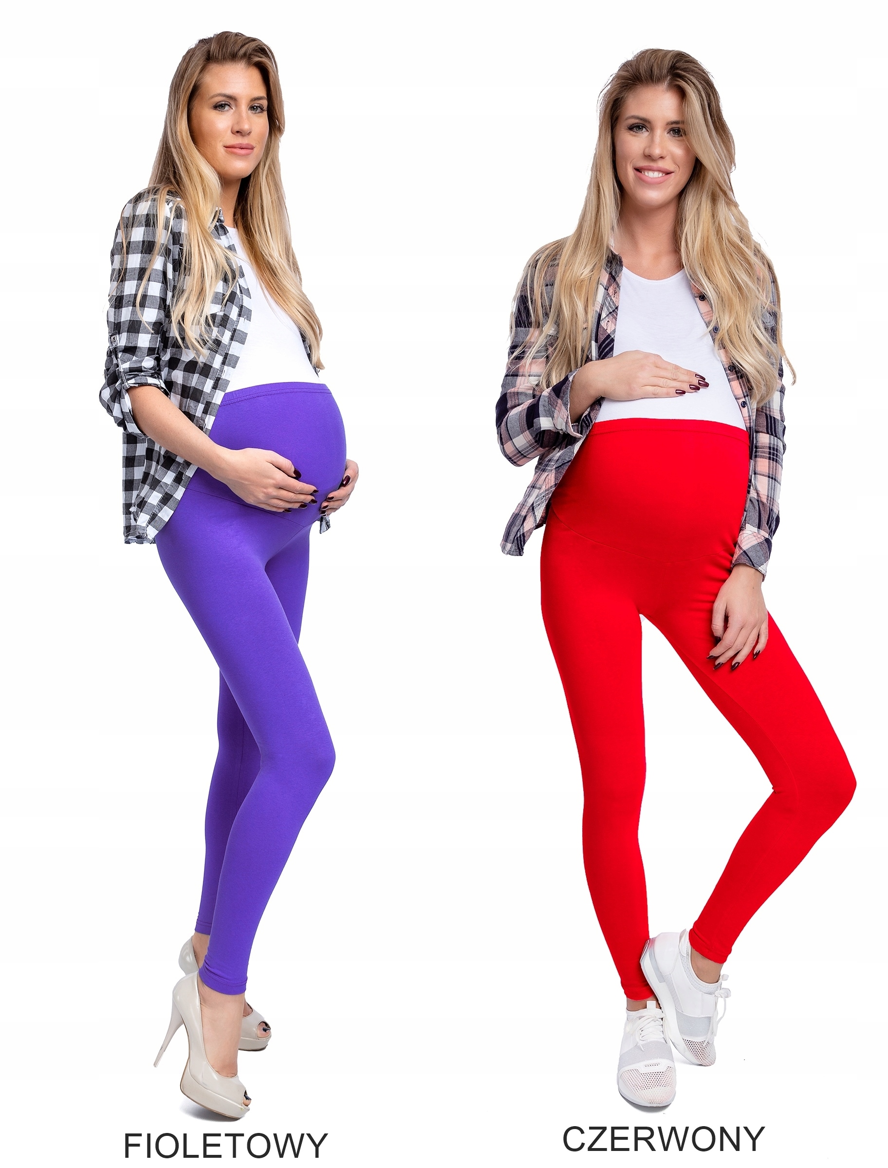 LEGGINSY getry CIĄŻOWE bawełniane zestaw 3szt L/40 Płeć kobieta