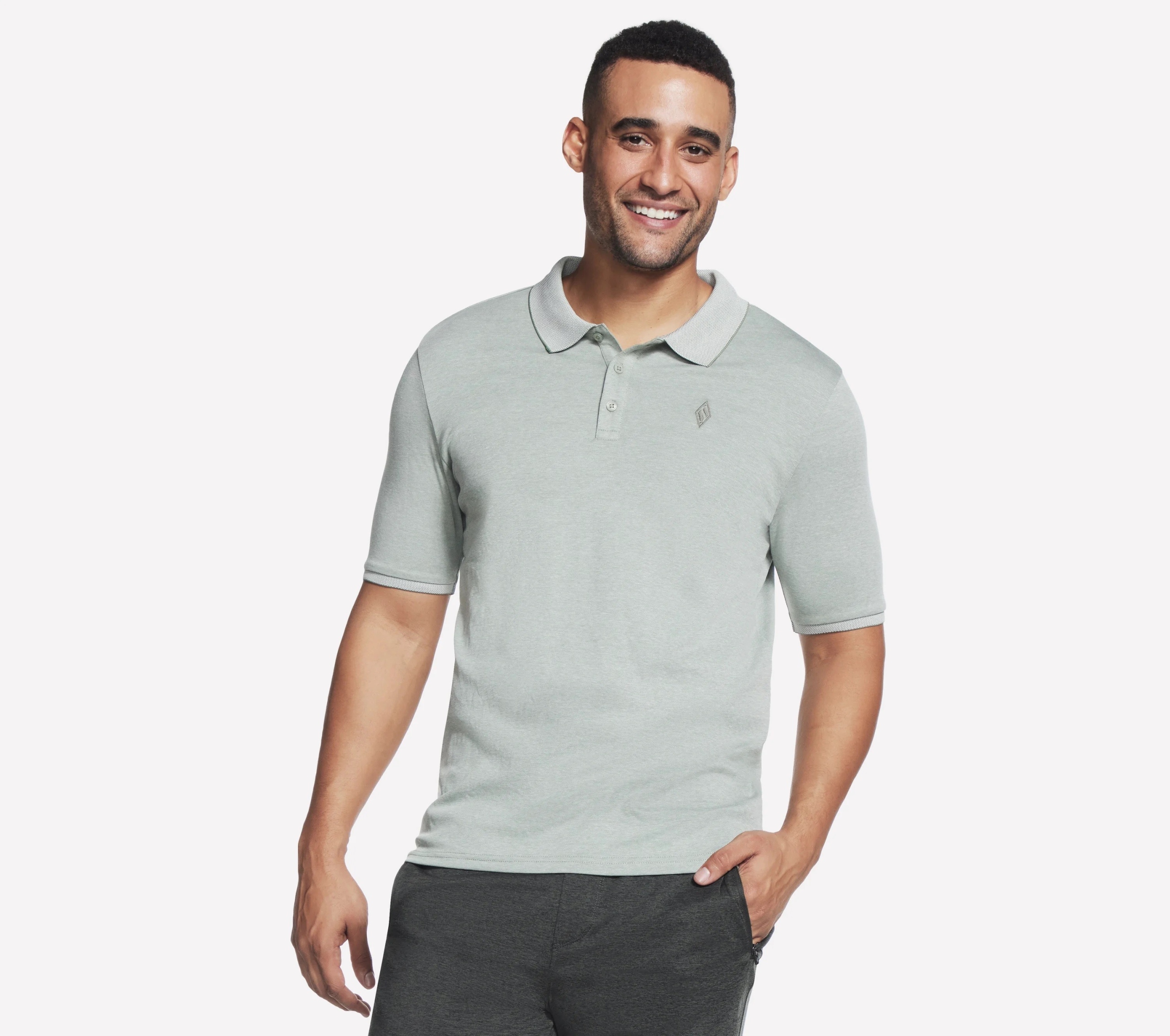 Tričko pánské Skechers Apparel Off Duty Polo Shirt zelená M3TO45 Lggr
