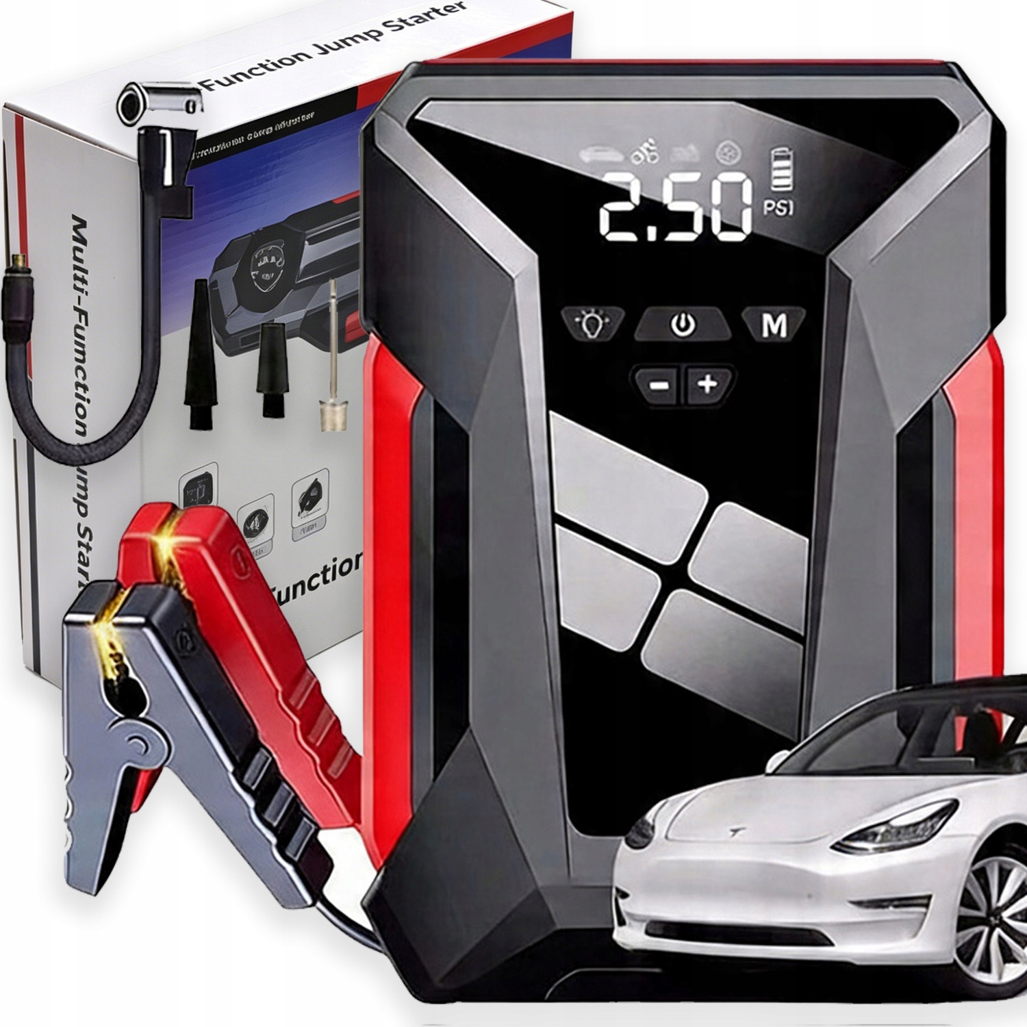 Výkonný Núdzový Zdroj Napájania Vozidla Prenosné Zariadenie 12V 10000 mAh