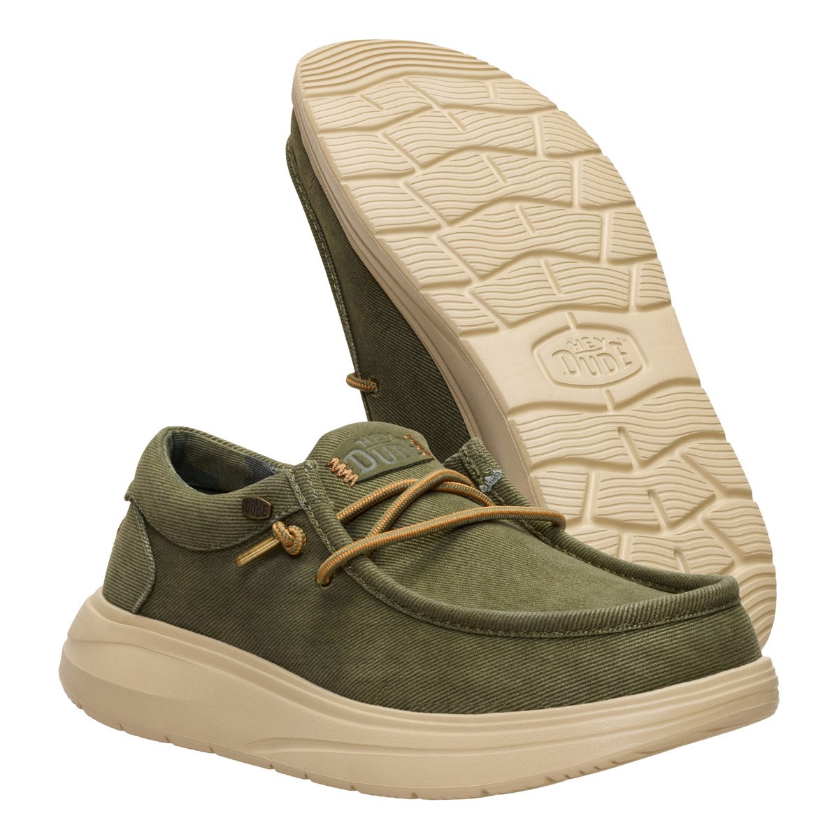 HeyDude Wally Comf Worn Twill 45113-3BN pánské polobotky mokasíny M15 48