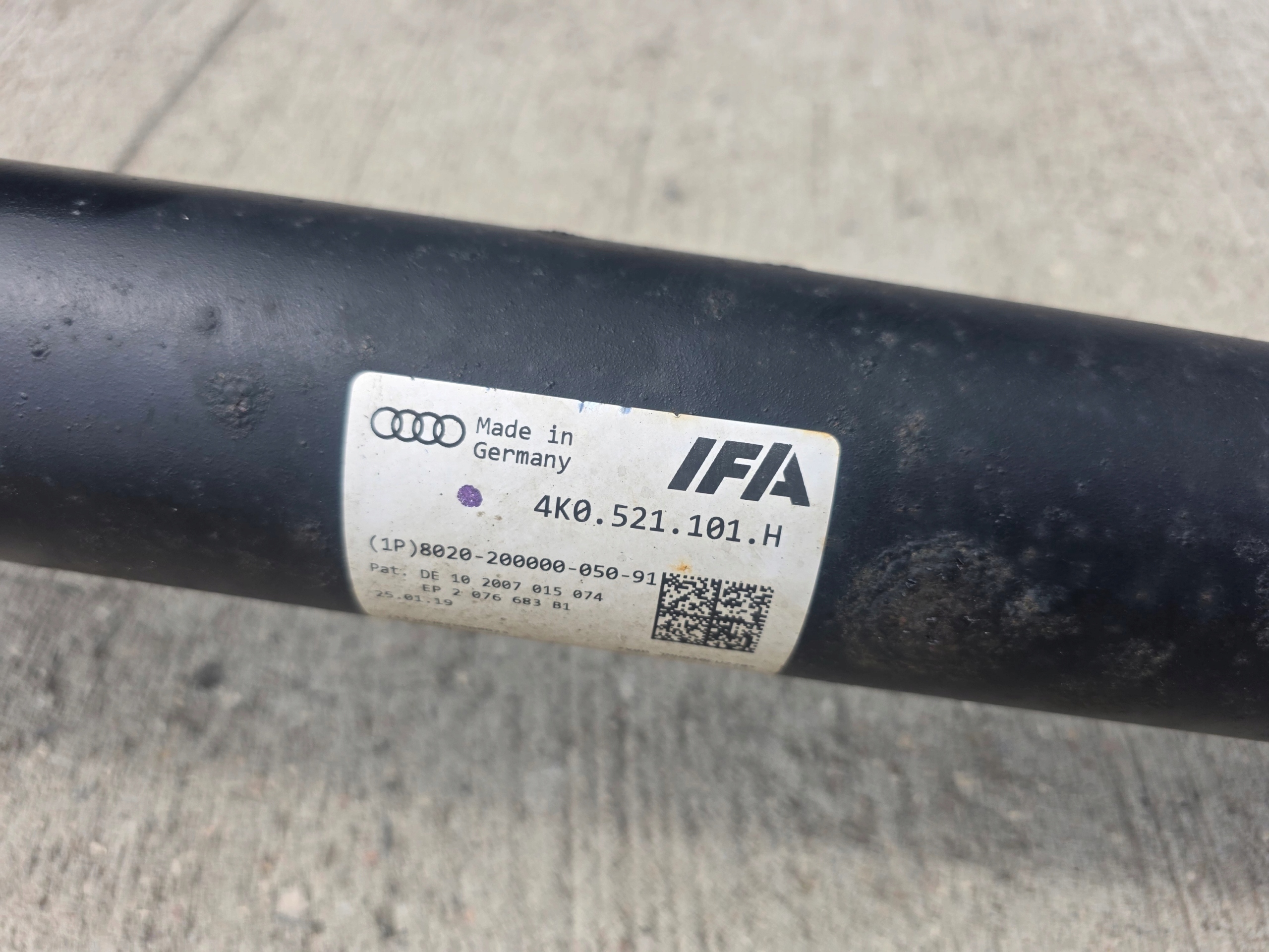 cardan AUDI A6 C8 A7 C8 4K0521101H original !!!