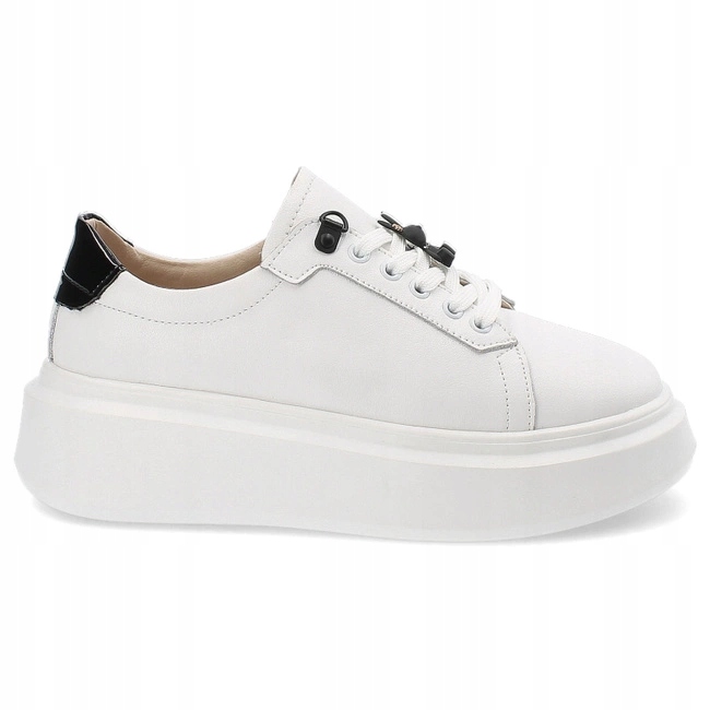 Dámské polobotky Artiker 54C1886 Bílo Černé 40, Bílá