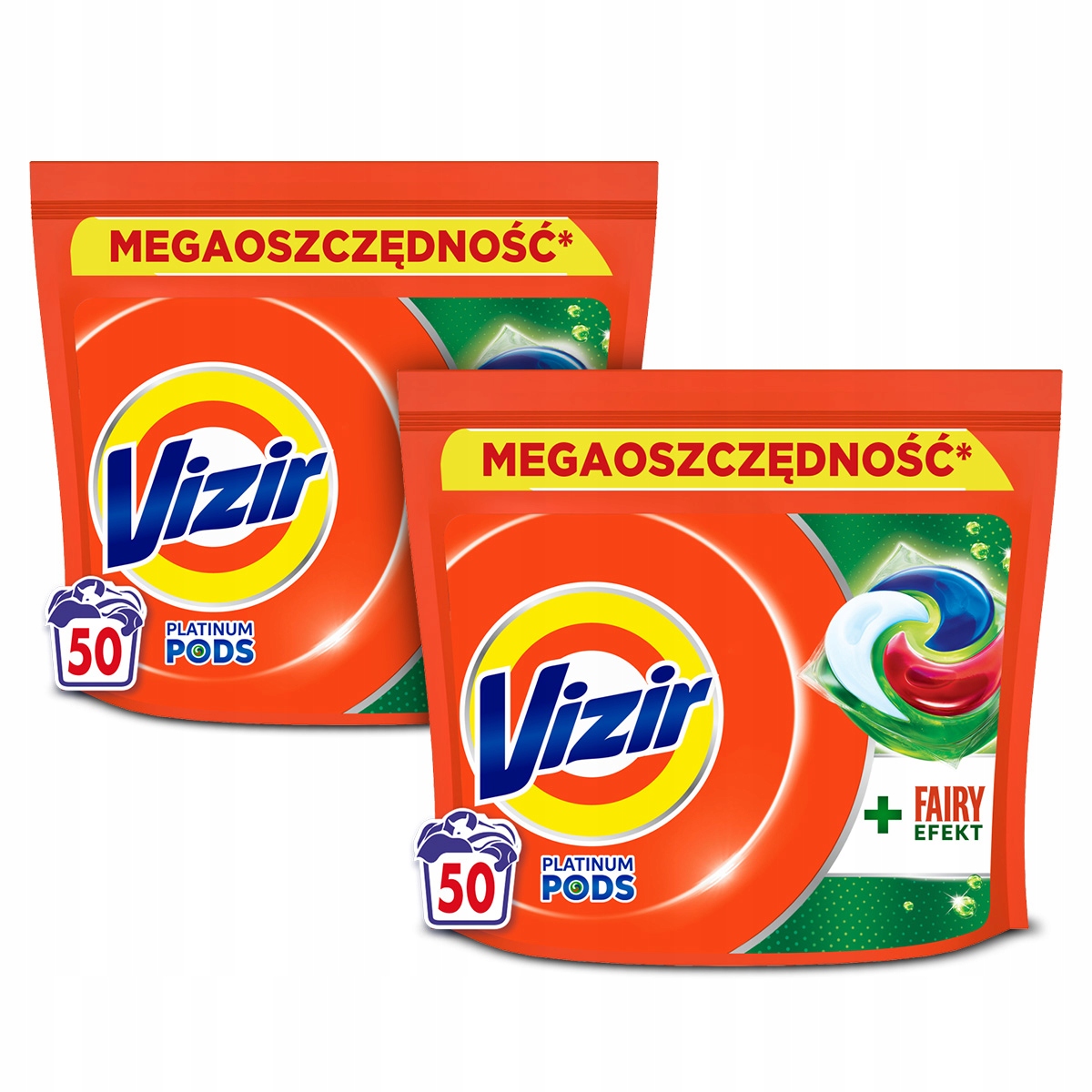 Zestaw Vizir Fairy Effect Pods Kapsułki do prania, 50 prań x2