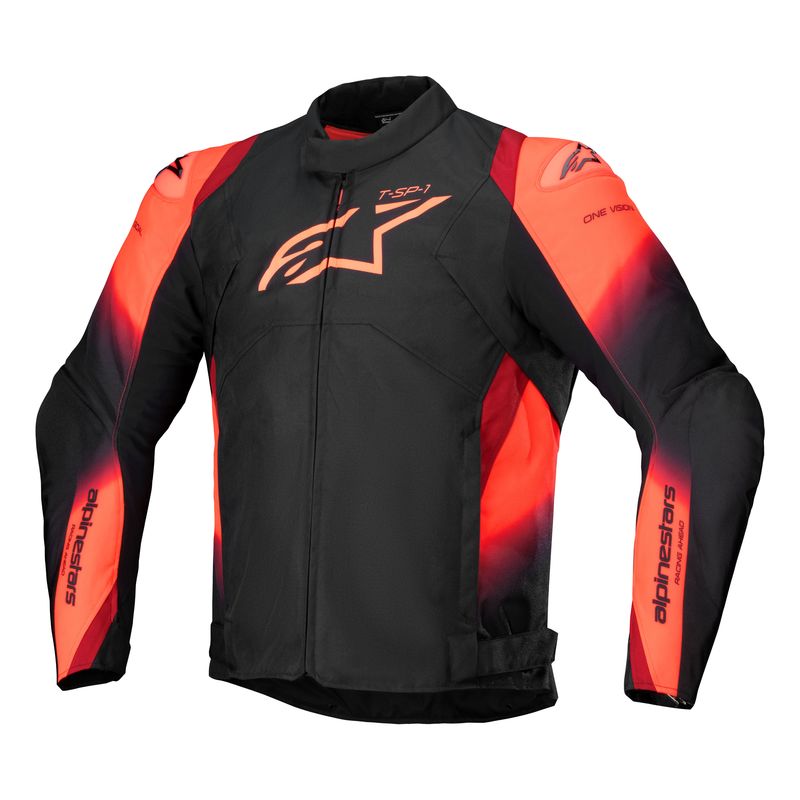 Motocyklová Bunda Alpinestars T-SP-1 Wp V2 Black/red Fluo 2XL