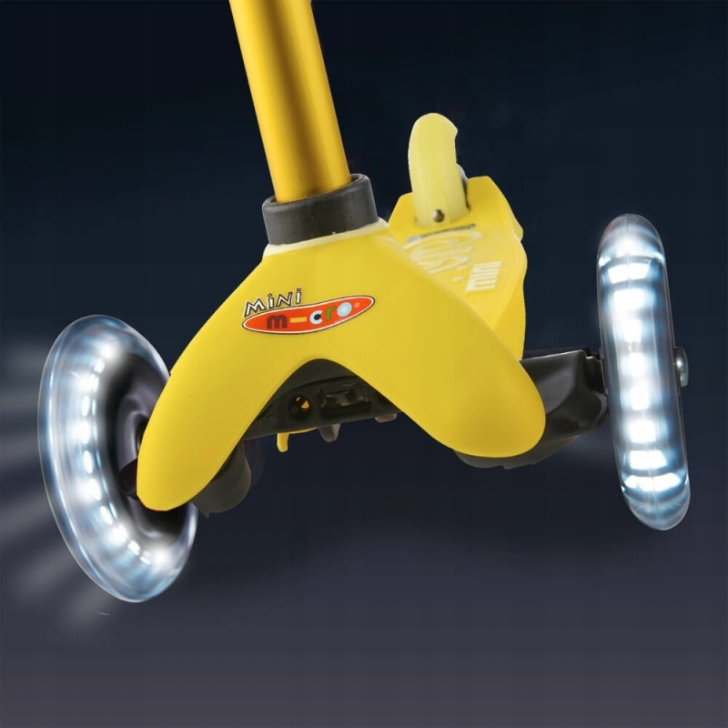 HULAJNOGA MINI MICRO DELUXE LED YELLOW MMD053 Marka Micro