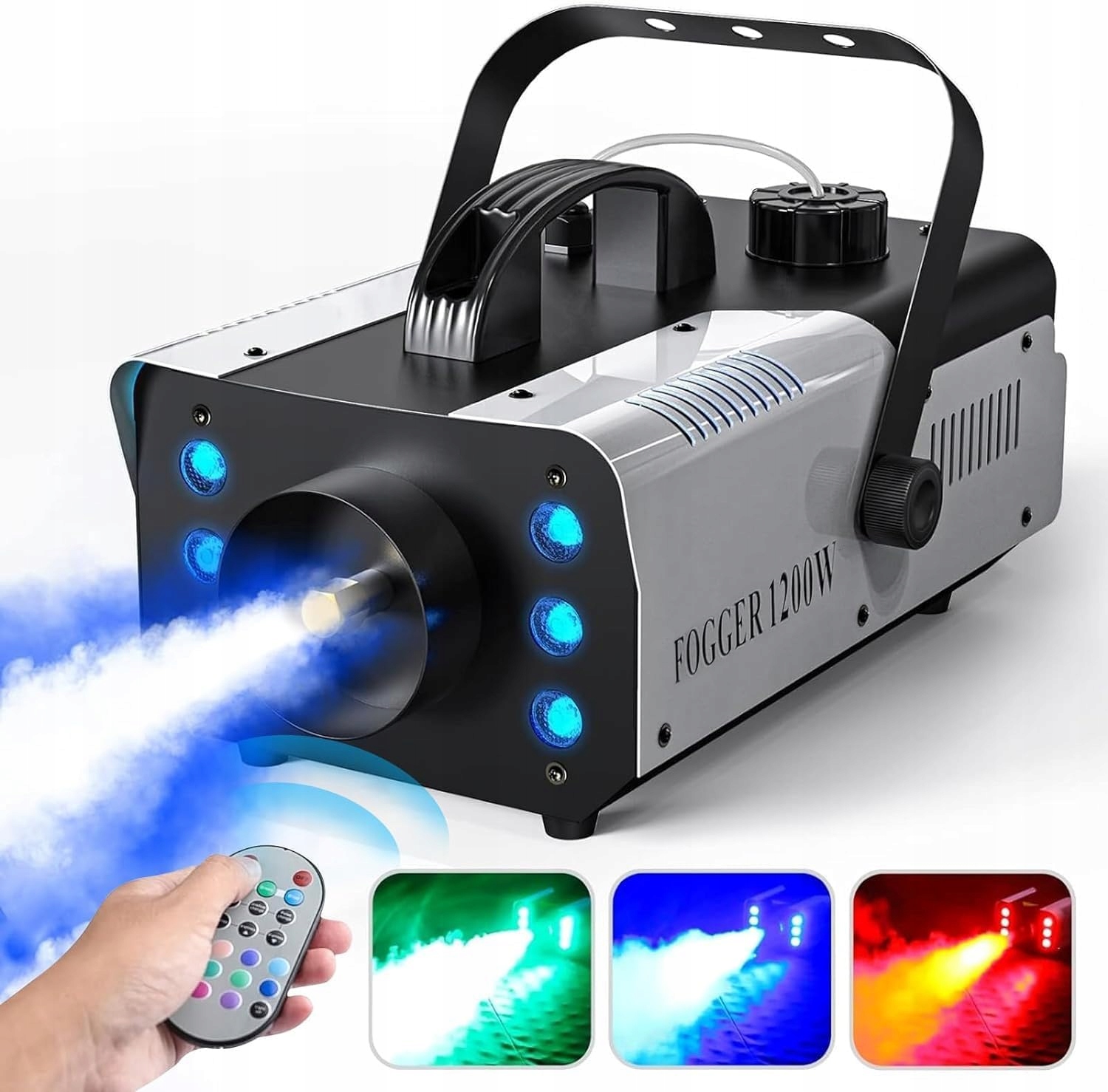 Výrobník Generátoru Kouře Kouřoměr Dálkové Ovládání Mini Led 1200V 6V1 Párty Stroj