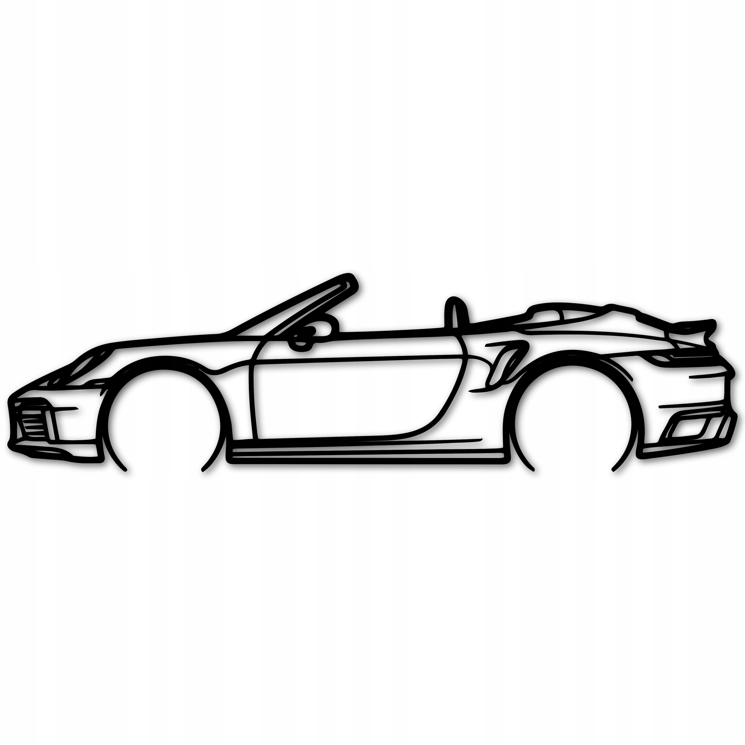 Auta Na Stěnu Panel 80 cm Porsche 911 Targa Obraz Ažurové Auto