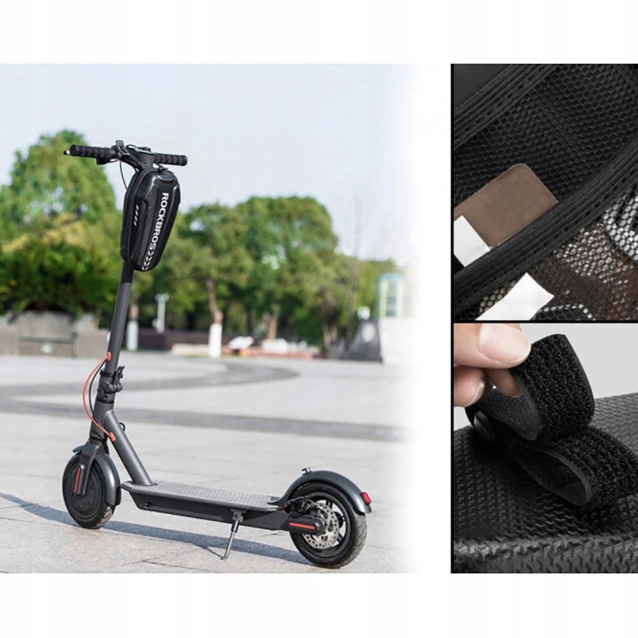 ROCKBROS TORBA ROWEROWA SAKWA NA KIEROWNICĘ RAMĘ HULAJNOGĘ 3l WODOODPORNA Montaż uniwersalny