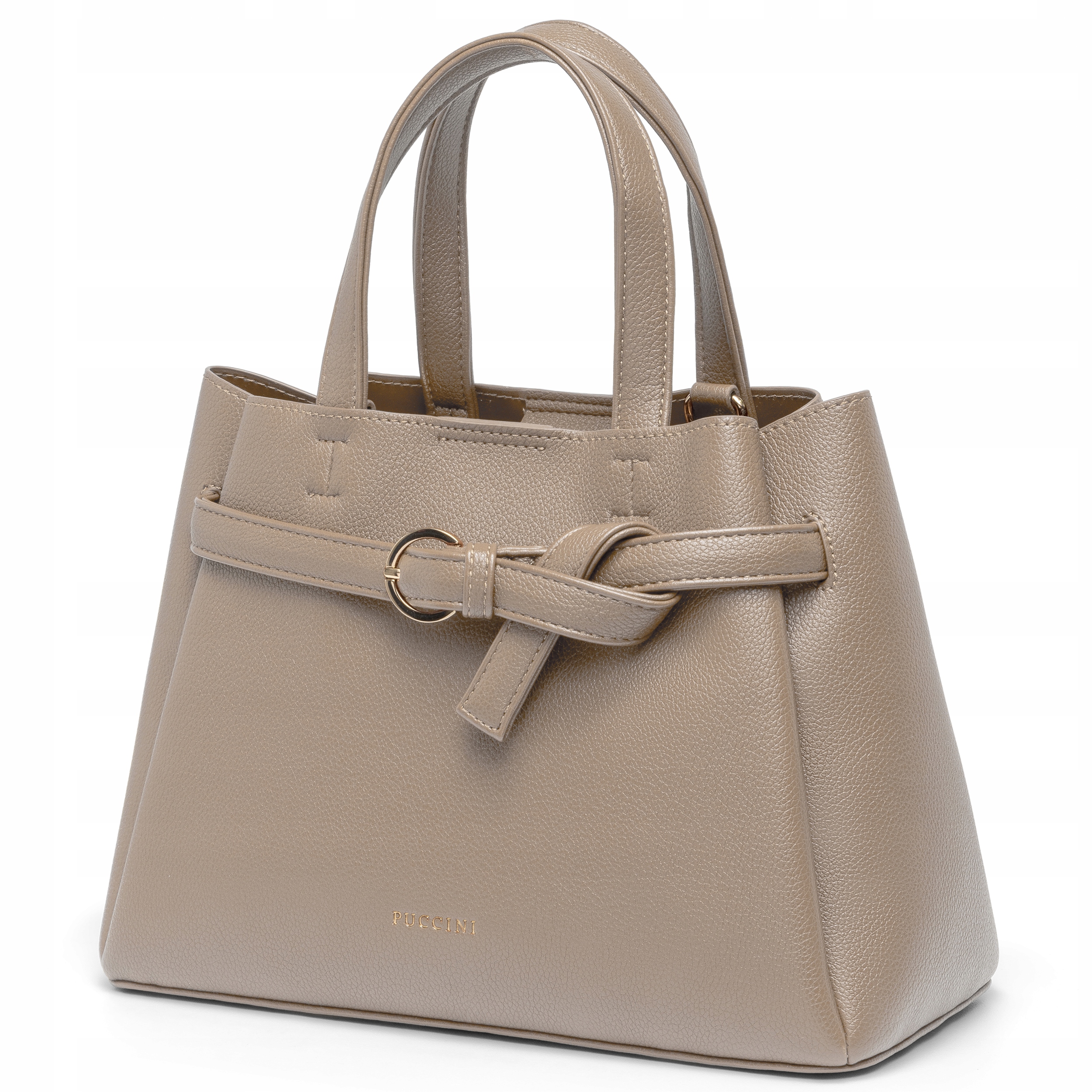Puccini Dámská Kabelka Kufřík Malá Eko Kůže Béžová BK2251031M-2A