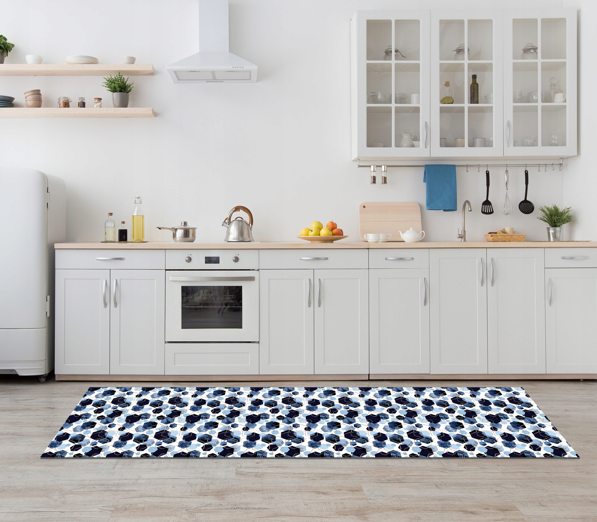 Kafelki PCV samoprzylepne 25cm Abstrakcja Geometri Producent inny