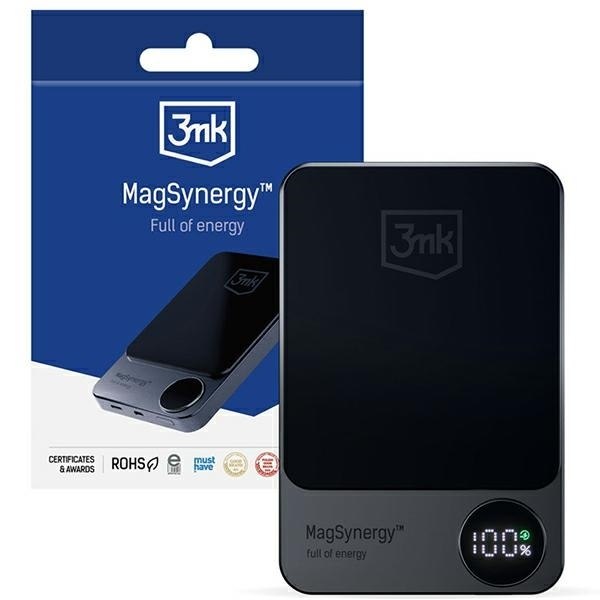 3MK MagSynergy Powerbank 10000mAh z funkcją ładowania bezprzewodowego MagSa