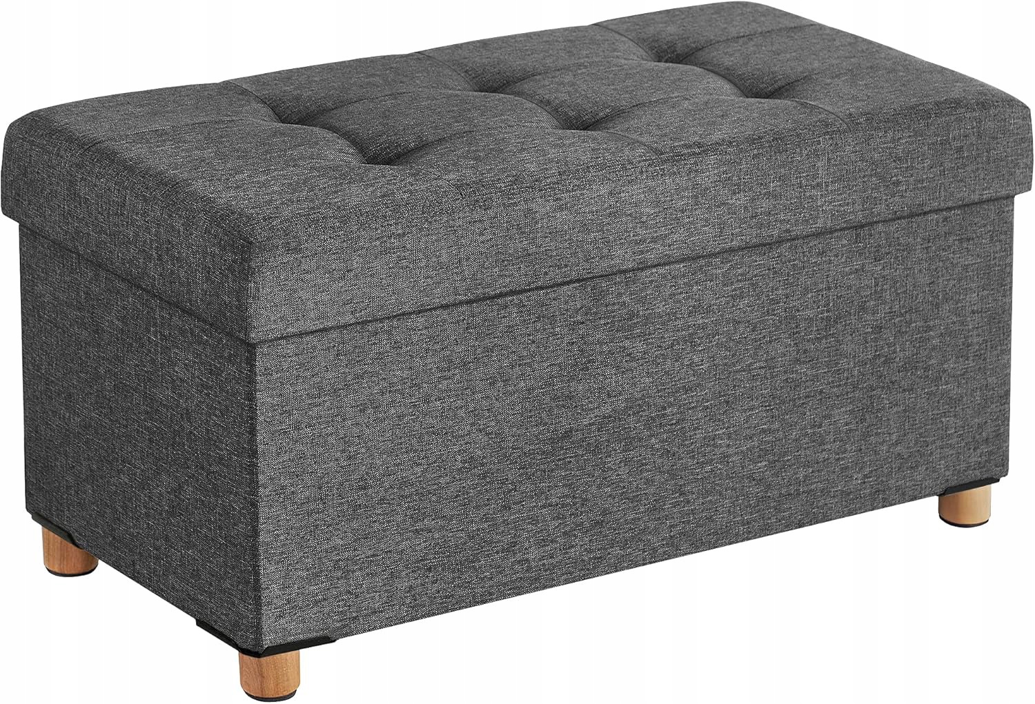 Skladacia taburetka s úložným priestorom – 40x38x76 cm, šedá