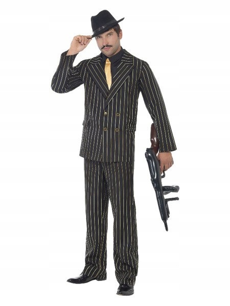 Kostým Gangstera Gangster Capone Mafia Retro M