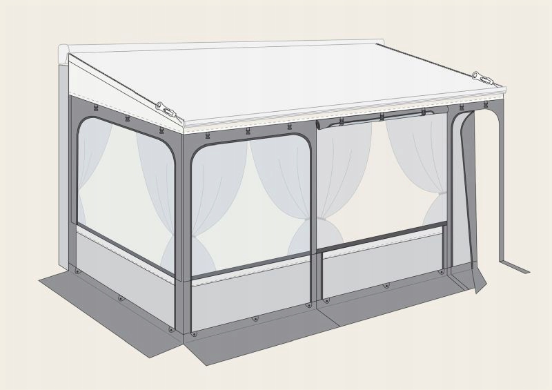 Zabudowa do rolety/markizy CS ZIP XL 410 cm Fiamma