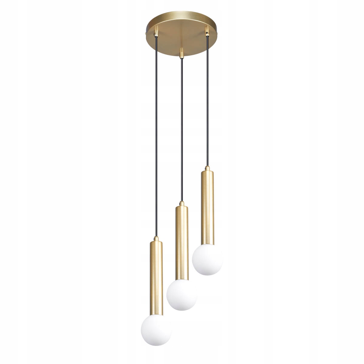 Závesná lampa Italux Filano zlatá 3xG9 5W moderná guľa 150 cm