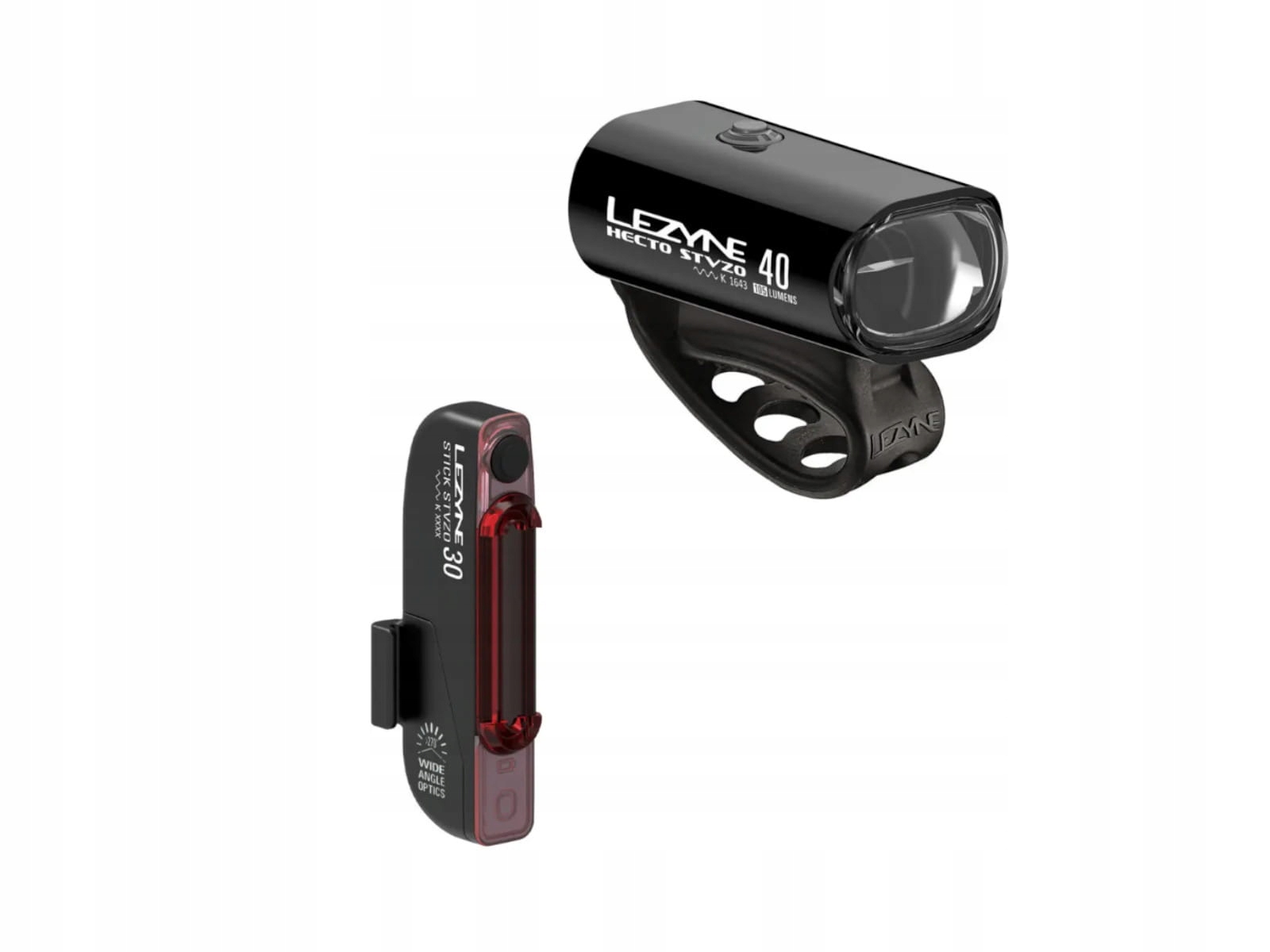 Sada světel na kolo Lezyne Hecto Drive 40 Stvzo Stick Drive Stvzo