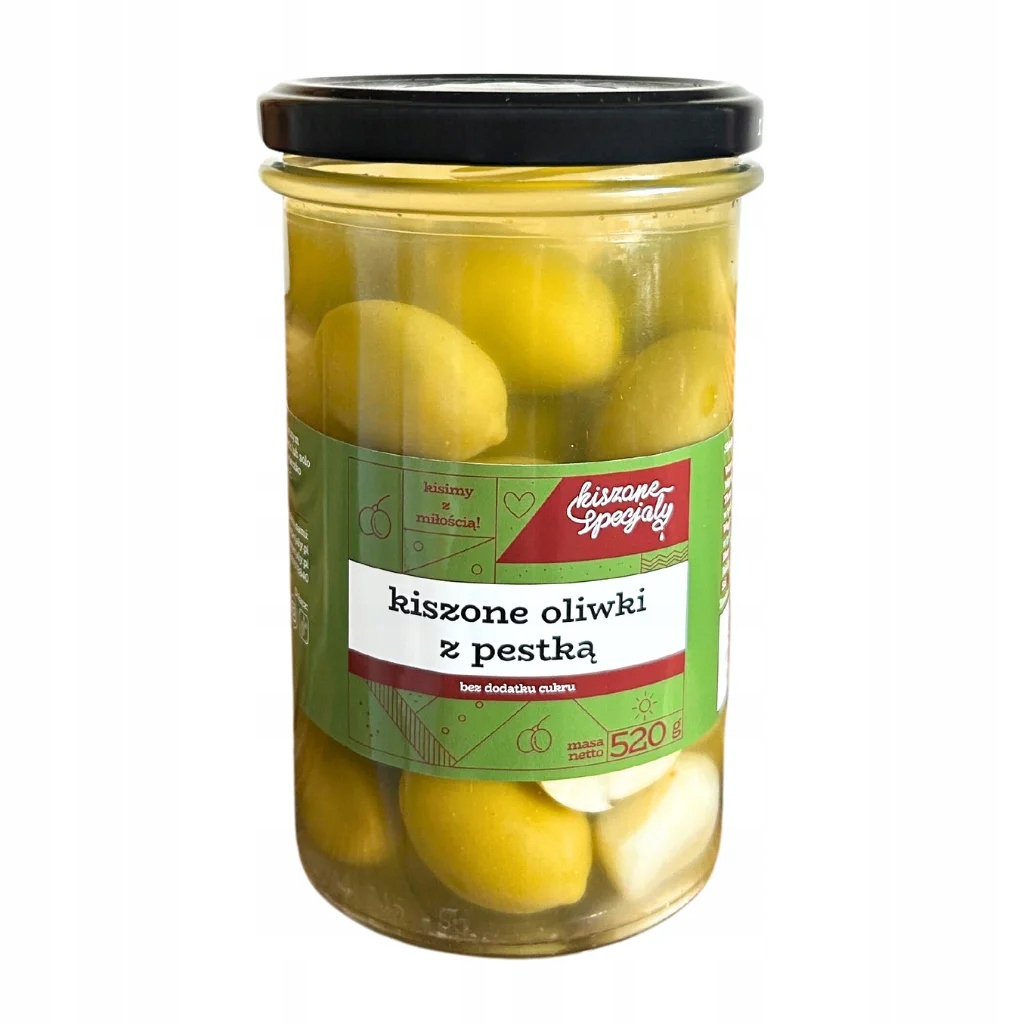 Levně Kysané olivy s peckou 520 g