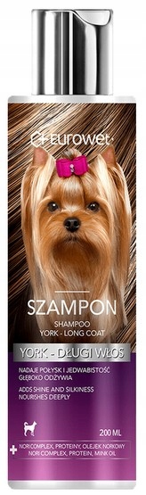 Levně Šampon Pro Psa Plemene York Yorkshire Teriér Dlouhý Vlas Eurowet 200 ML