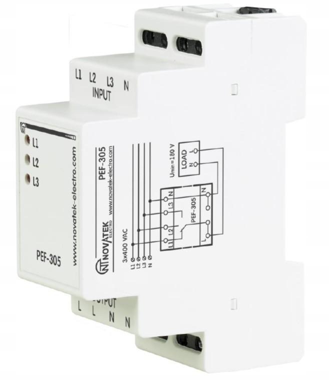 Automatický přepínač fází PEF-305 Novatek Electro