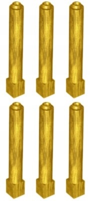 

Lego 43888 Filar Słup Wspornik złoty (12g) 6 szt.
