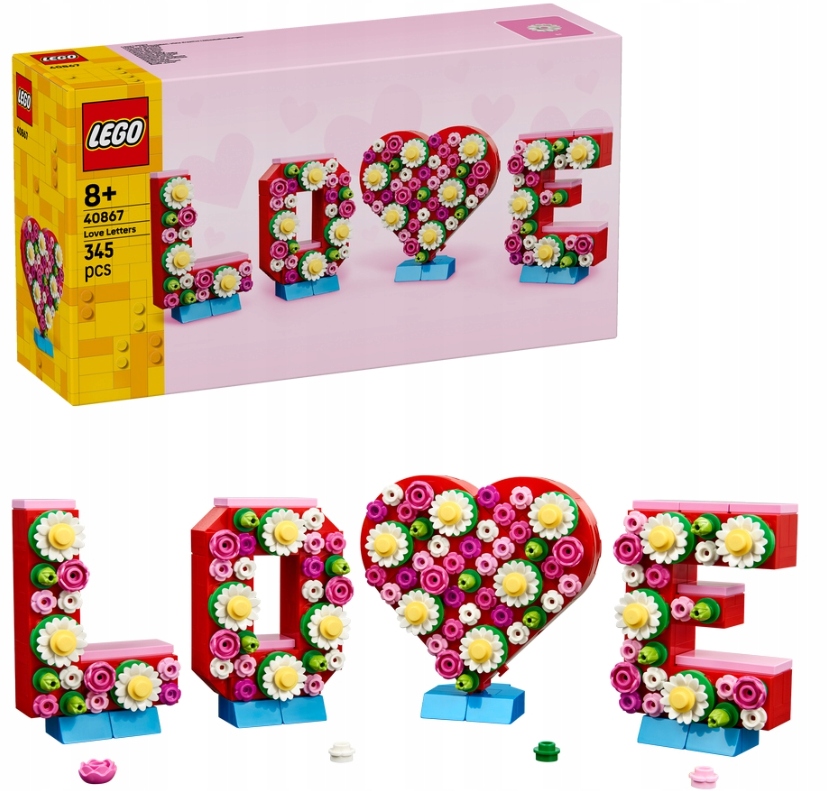 Lego Pro Ni 40867 Písmena plná lásky Love srdce Valentýna 8+