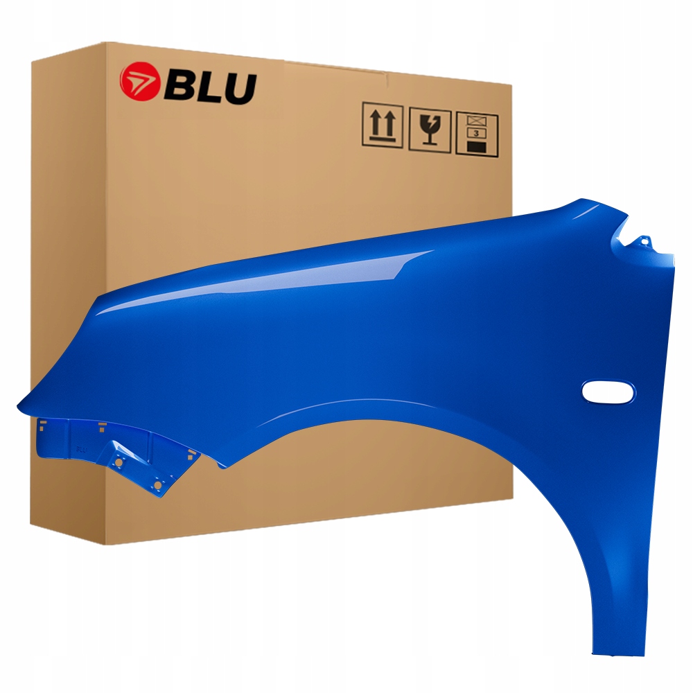 Blu Blatník Vw Polo 9N IV 4 LA5K levý modrý 01-05 přední