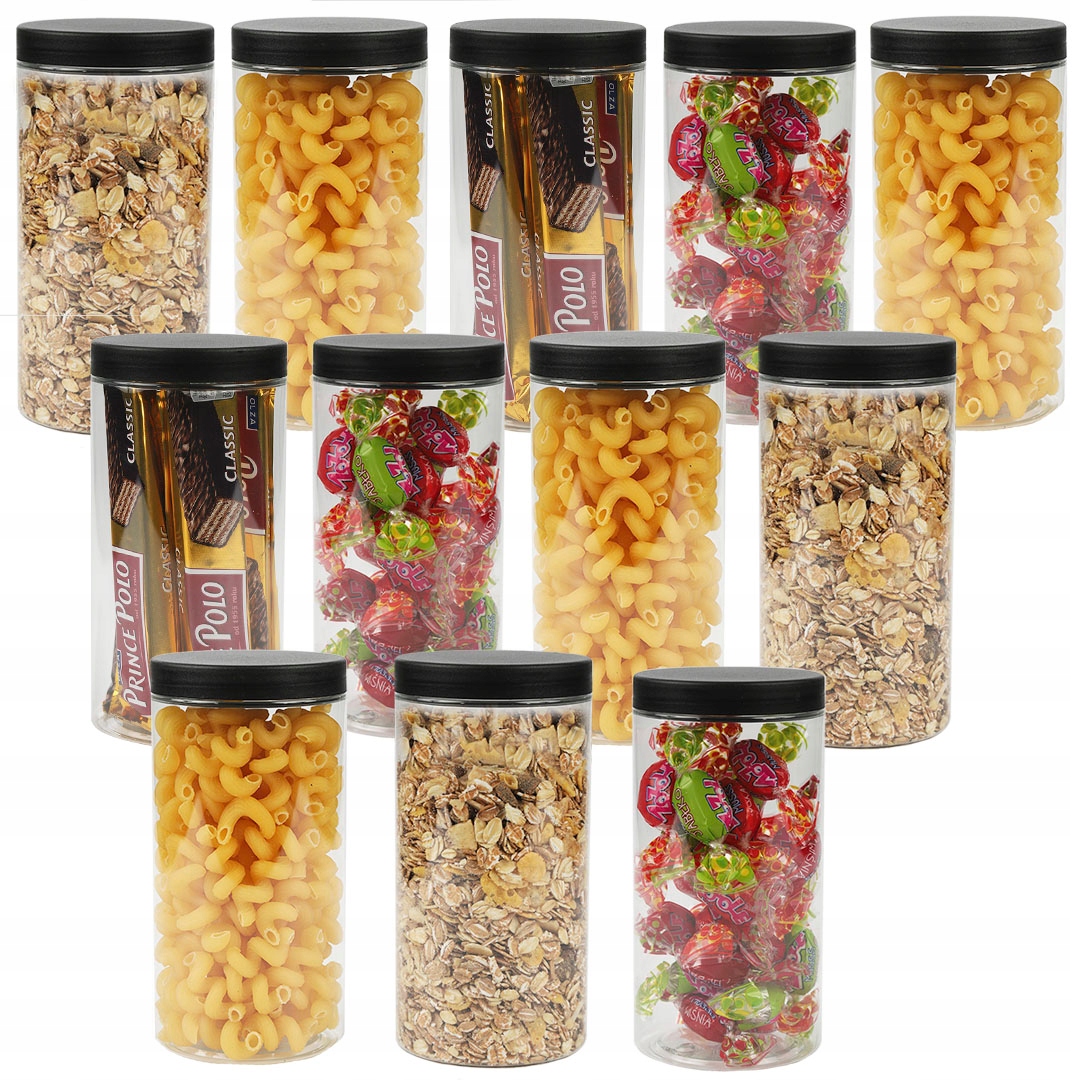

Pojemnik słoik plastikowy 0.5L makaron 500ml x 12