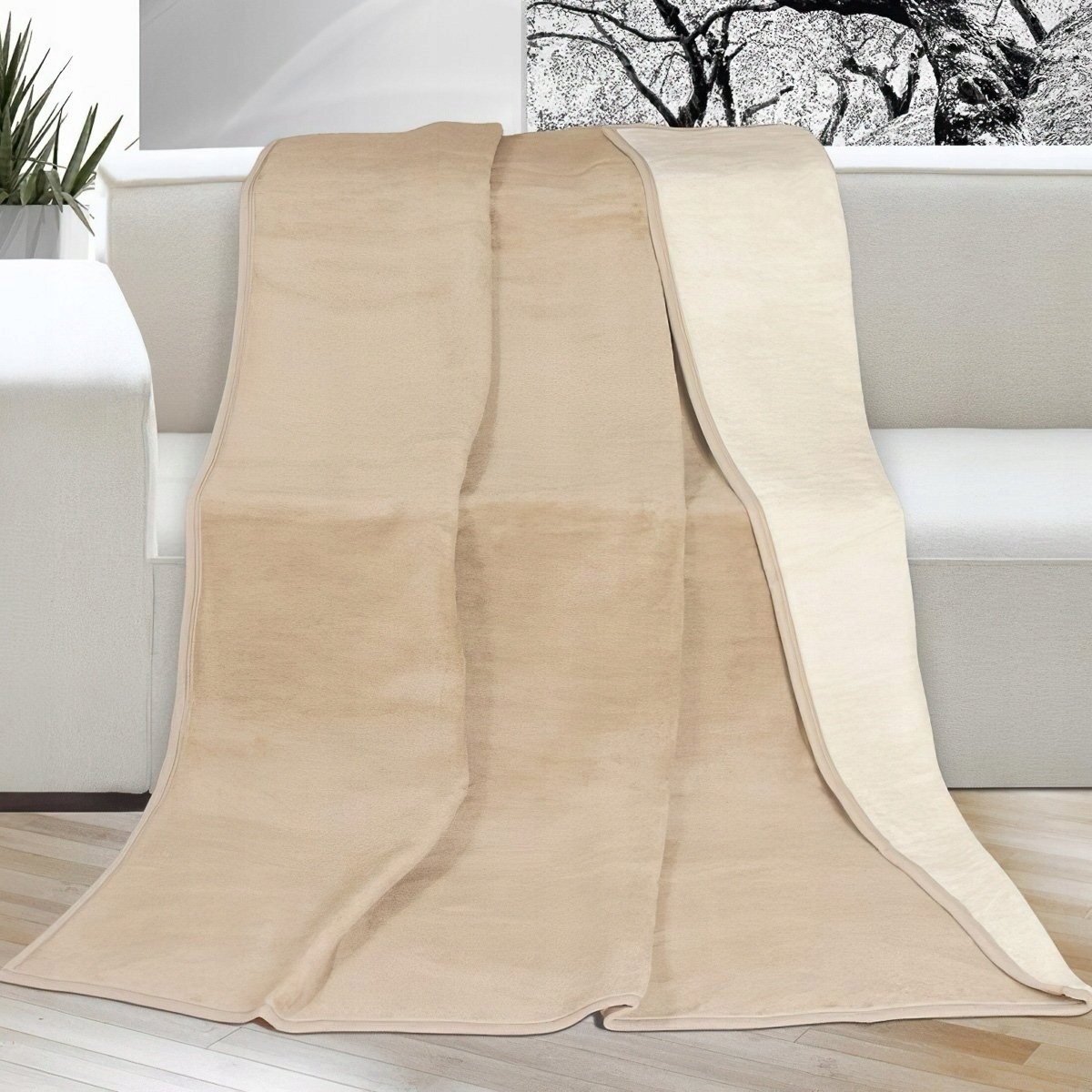 Deka Kira Plus béžová světle béžová, 150x200cm