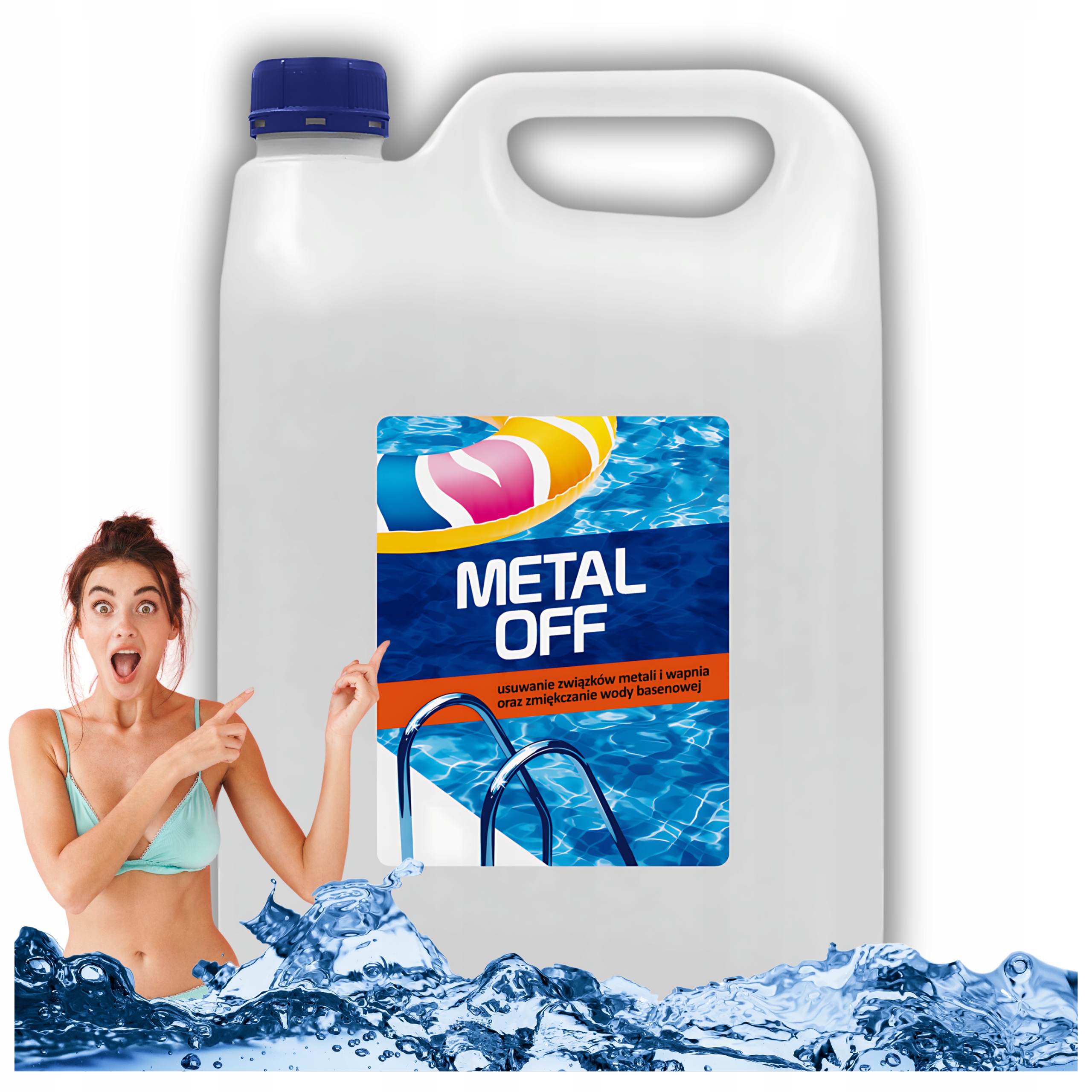 Metal Off 4L Zmiękczacz Wody Usuwa Wapń Żelazo Metale Chemia Basenowa Gamix