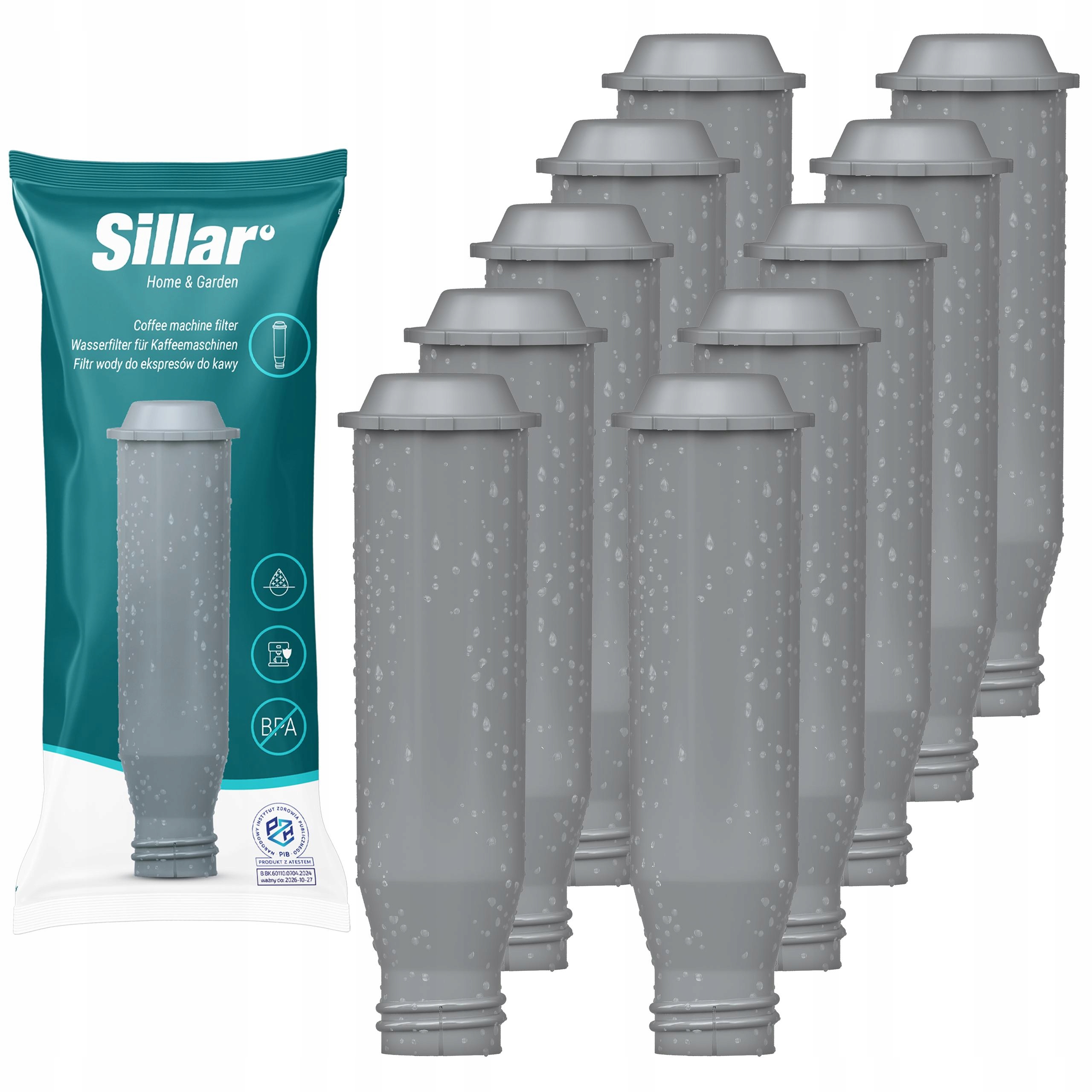 Sillar filtr na vodu pro kávovar Krups Nivona, náhrada za 10 kusů
