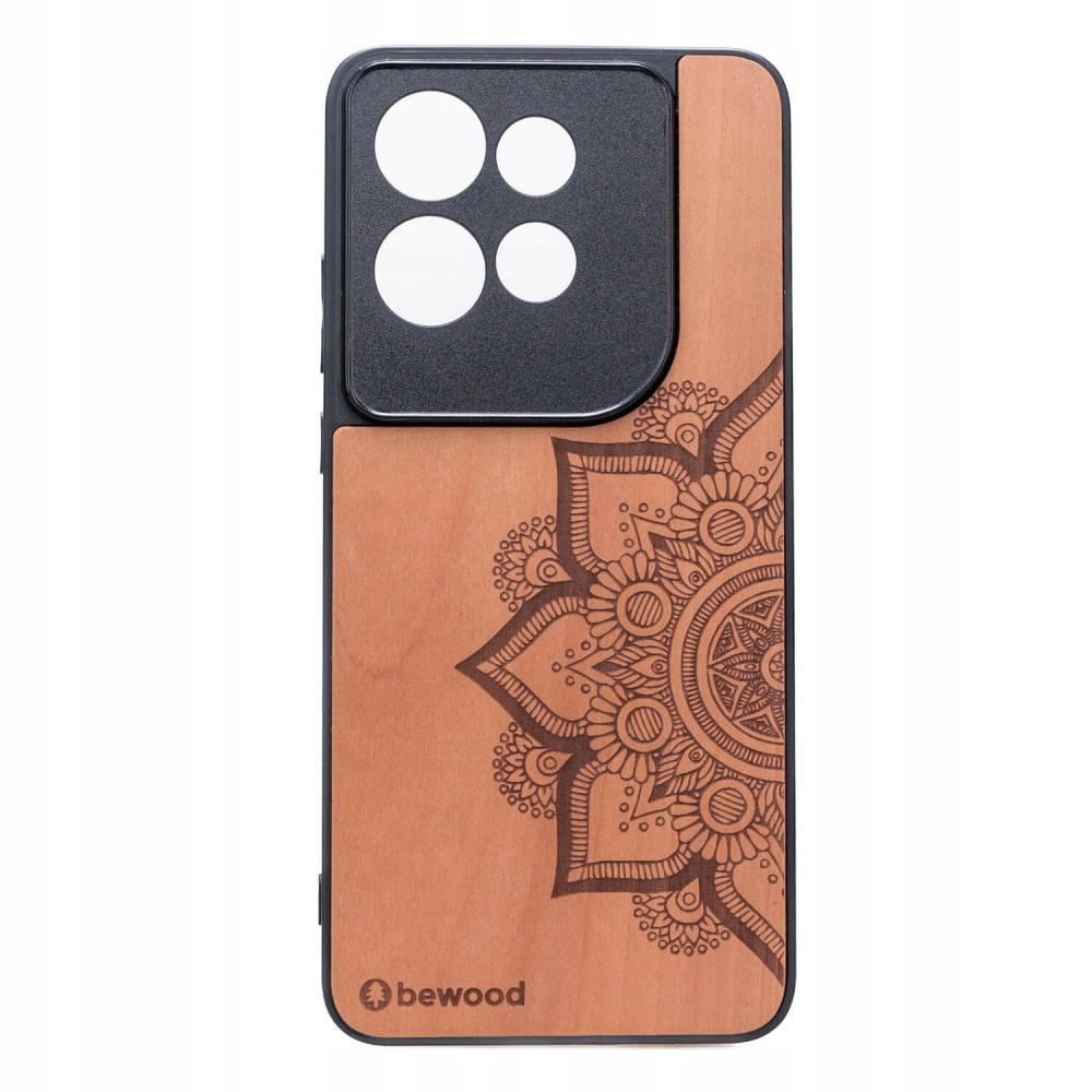 Dřevěné Pouzdro Bewood pro Motorola Edge 50 Neo 60 Neo Mandala Jabloň