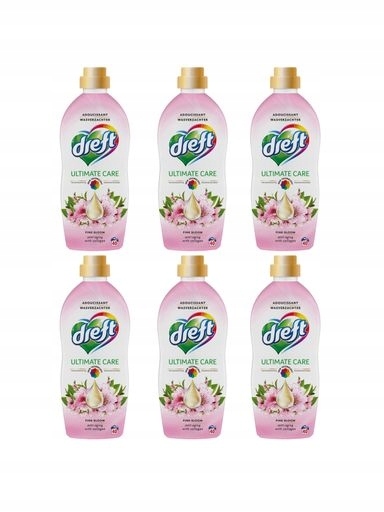 Levně 6 x Tekutá aviváž Dreft Pink Bloom 40 praní 1 l
