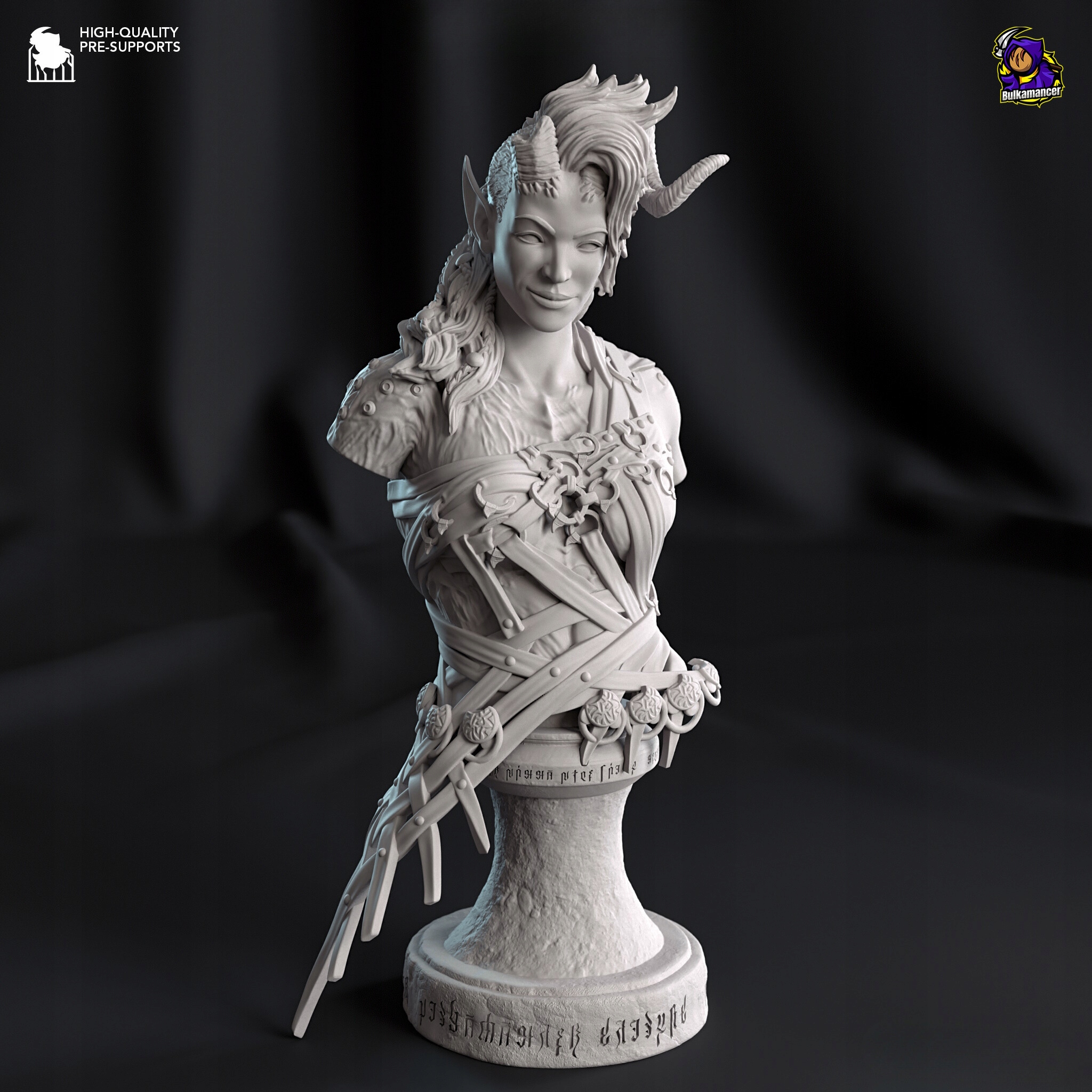 Figurka Busta Karlach Baldur's Gate 3 Bulkamancer Sulpts 3D tisk 6K