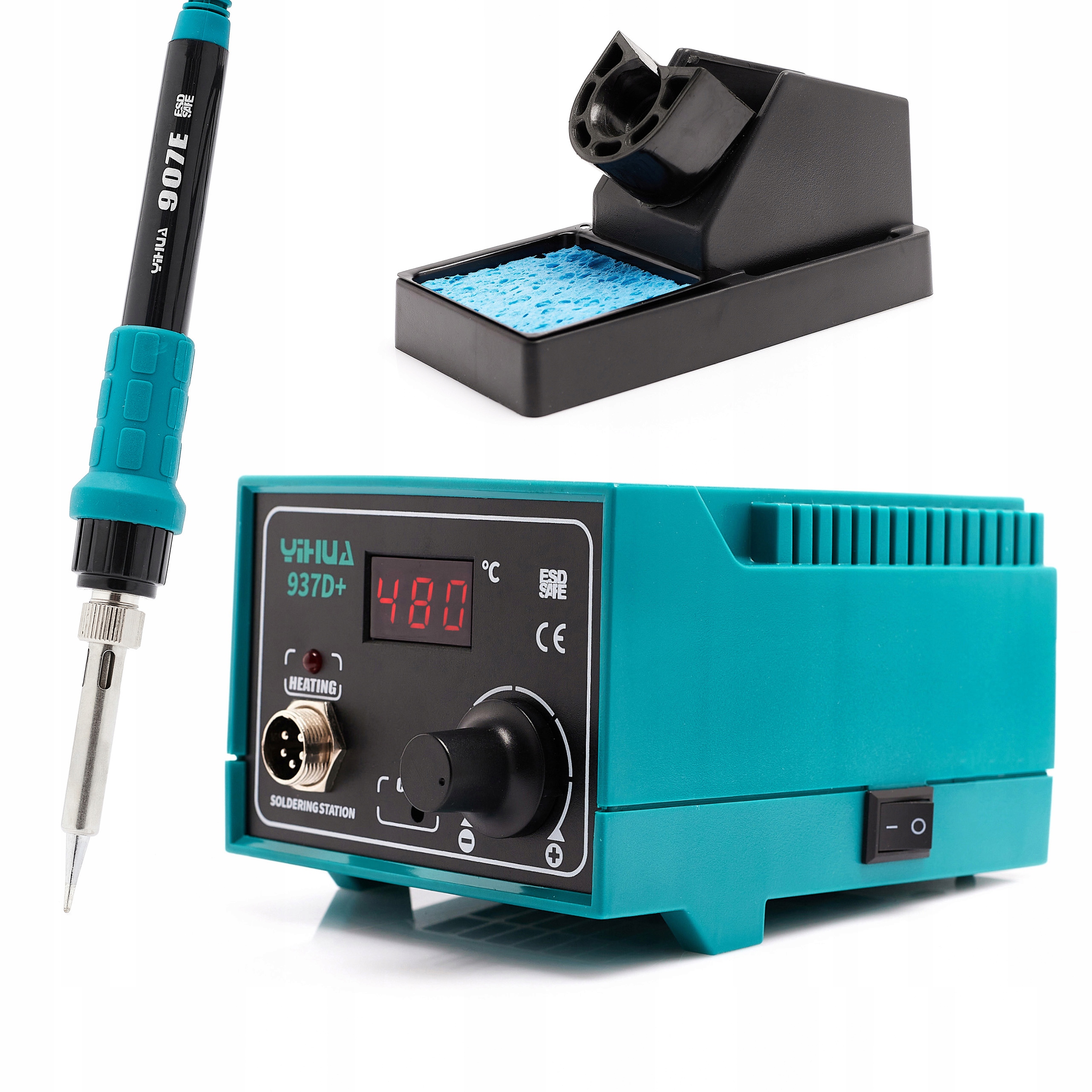 

Stacja Lutownicza Yihua 937D+ Mocna Led Kolba 907D