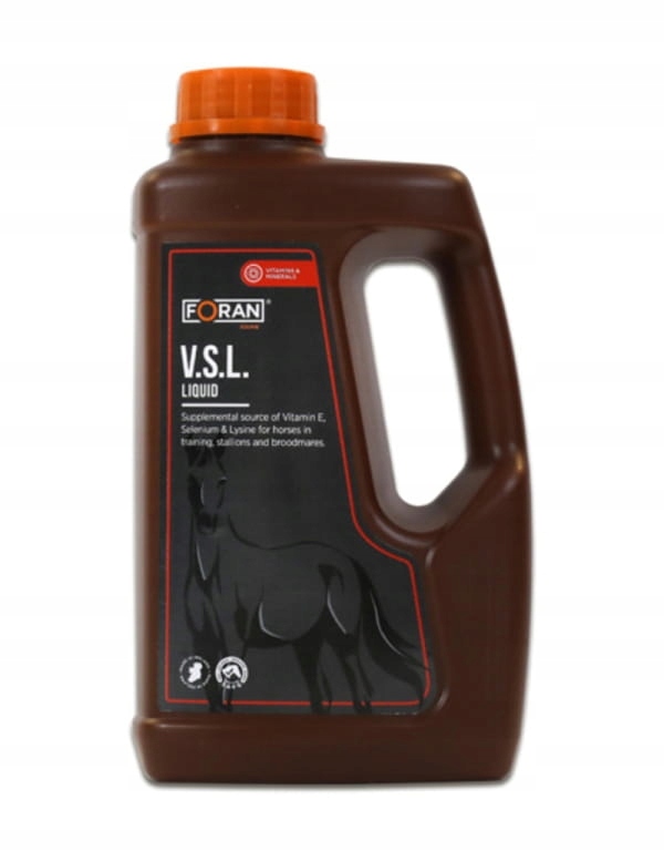 Vitamín E se selenem pro koně Foran V.s.l. Liquid 2,5 l sirup