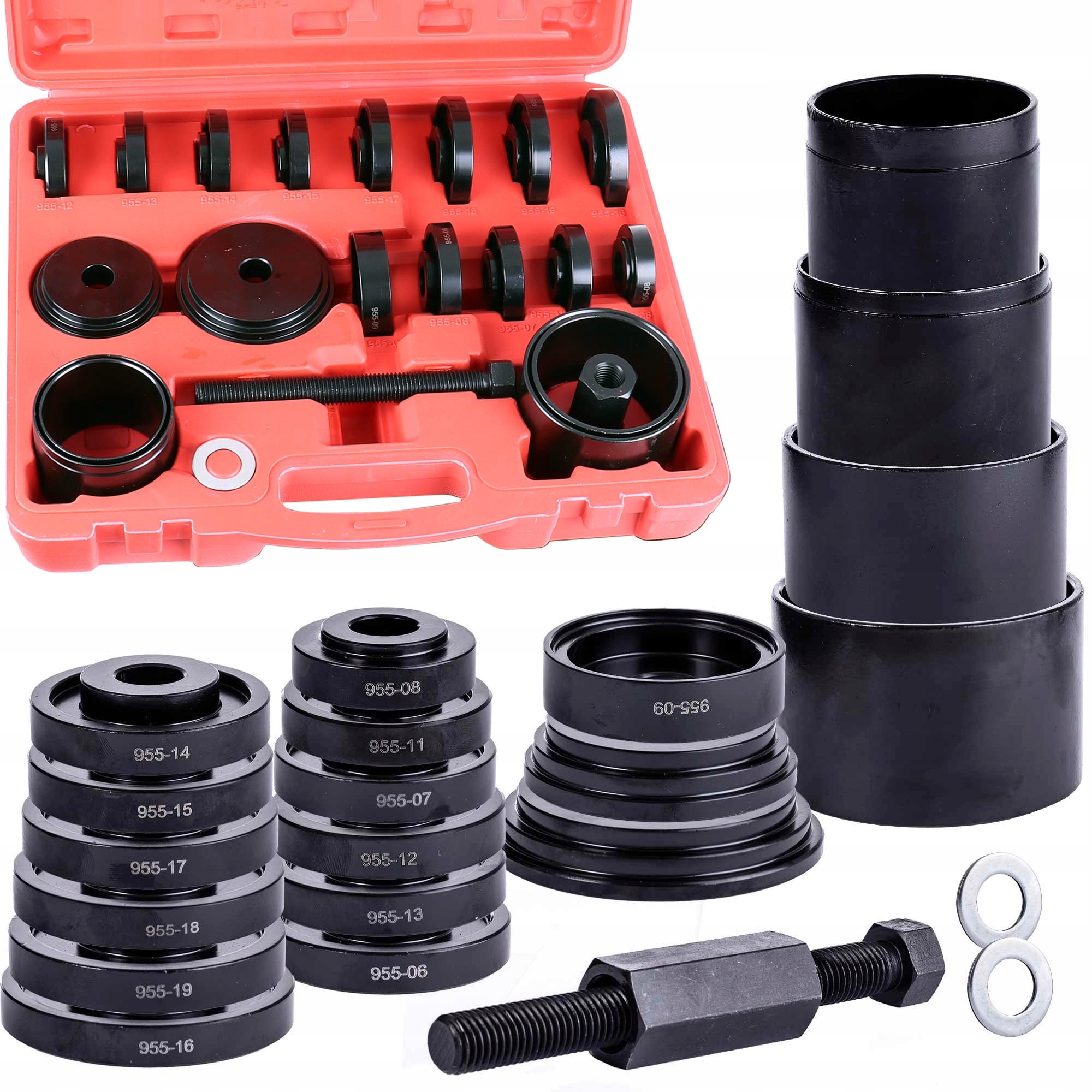 Stahovák Pouzder A Ložisek, Sada 23 Dílů Pro Přední Náboje, Kufr