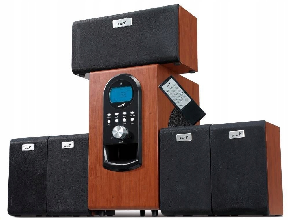 Genius repro Sw-hf 5.1 6000 Ver. II/ 5.1/ 200W/ Drevený/ Diaľkové…
