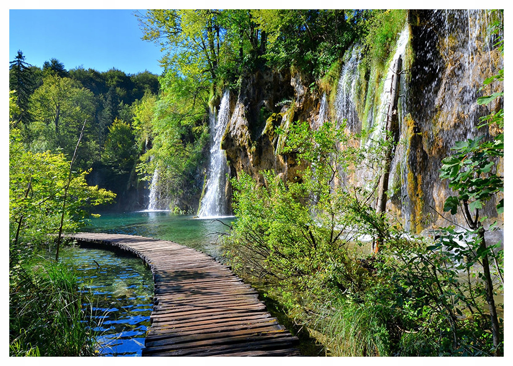 Fototapeta Vodopády a jezero Příroda ve Vašem domě 312x219 lepidlo