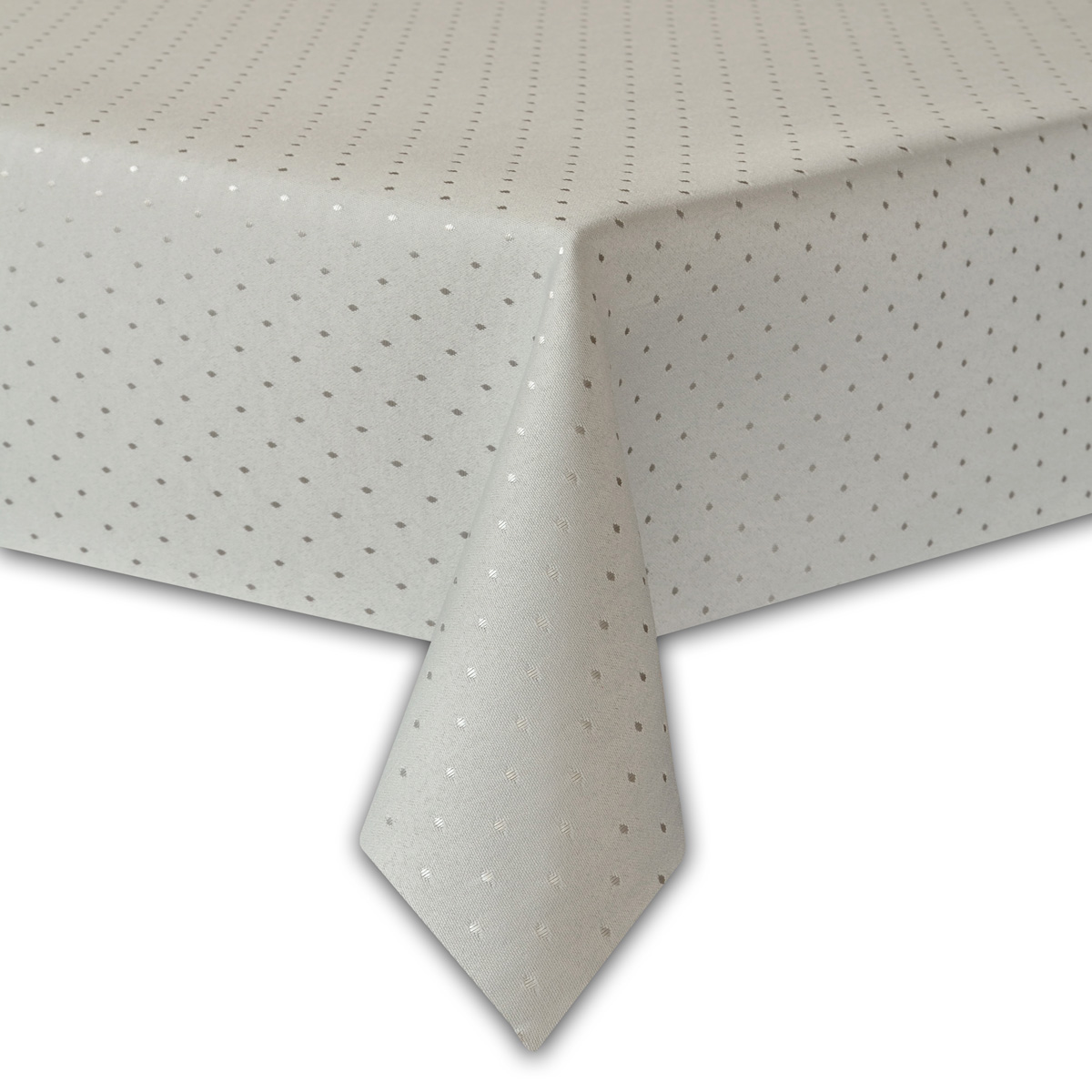 OBRUS PLAMOODPORNY - 140X220 - ŻAKARD BIAŁY GRUBY