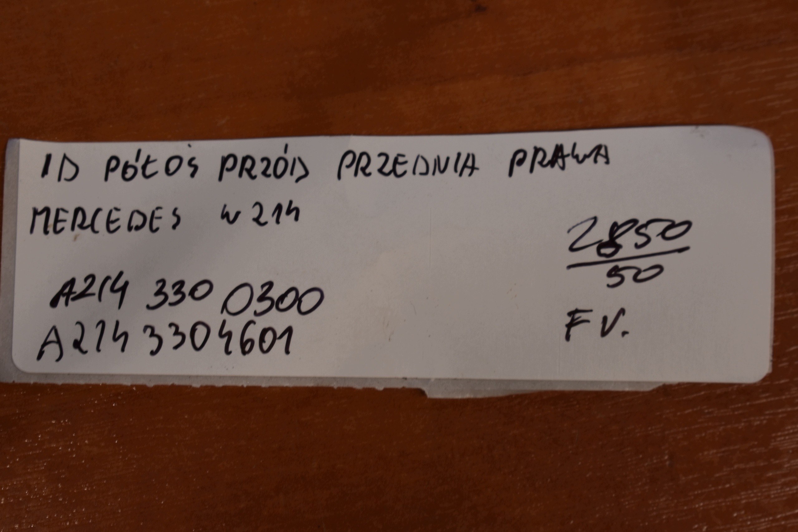perfect condition semi-axis front front right MERCEDES W214 1