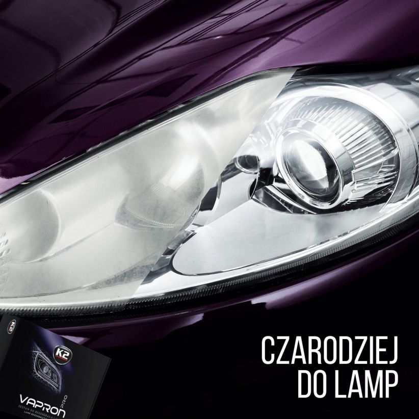 K2 VAPRON ZESTAW regeneracja lamp reflektorów PŁYN Producent K2